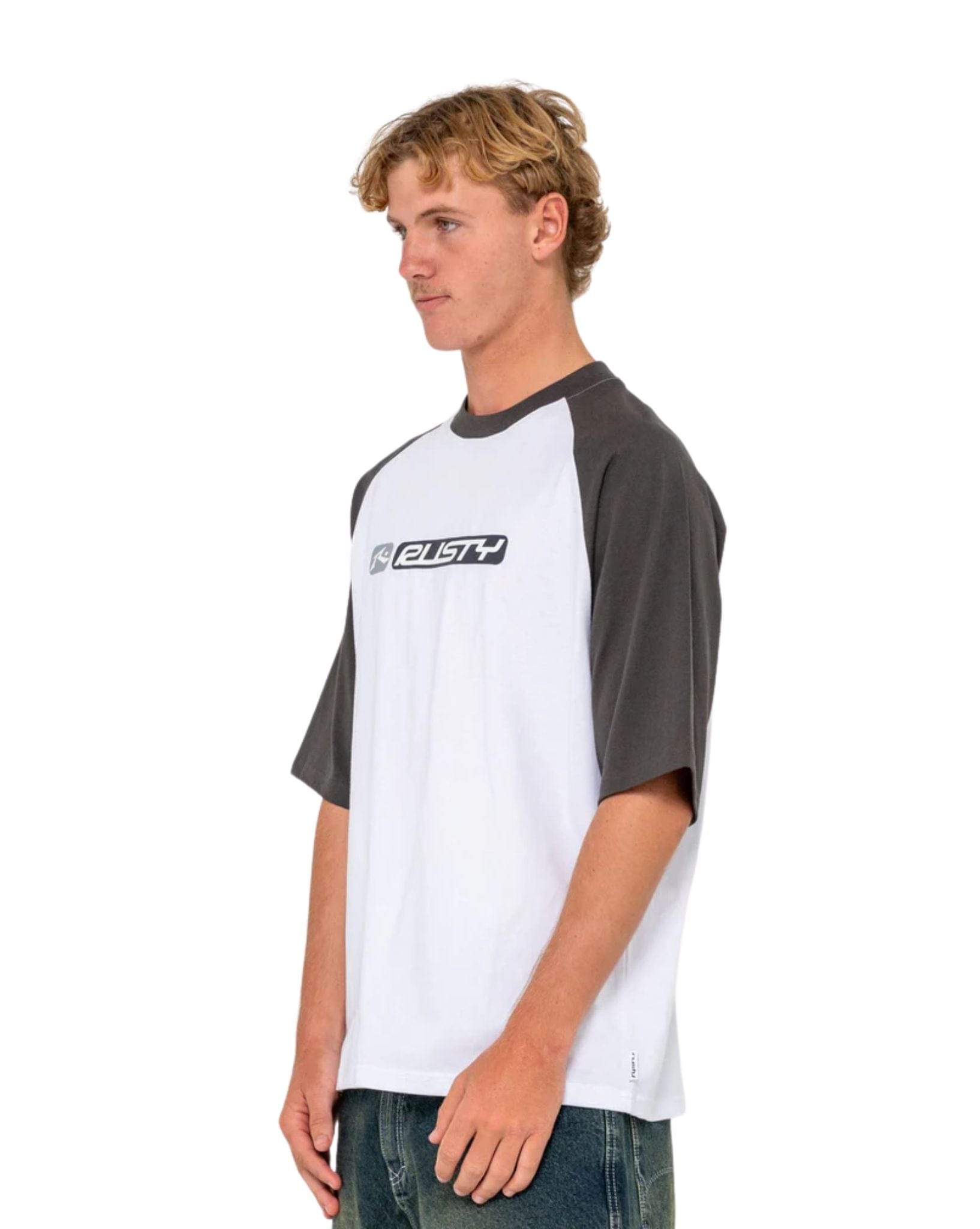 Rusty Bubble Raglan Short Sleeve Tee