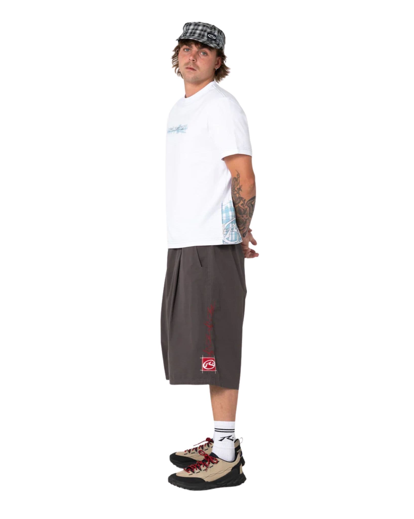 Rusty Check Wise Short Sleeve Tee