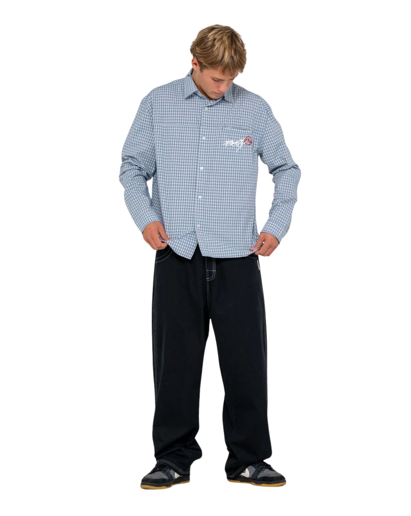 Rusty Cooper Mini Check Long Sleeve Shirt