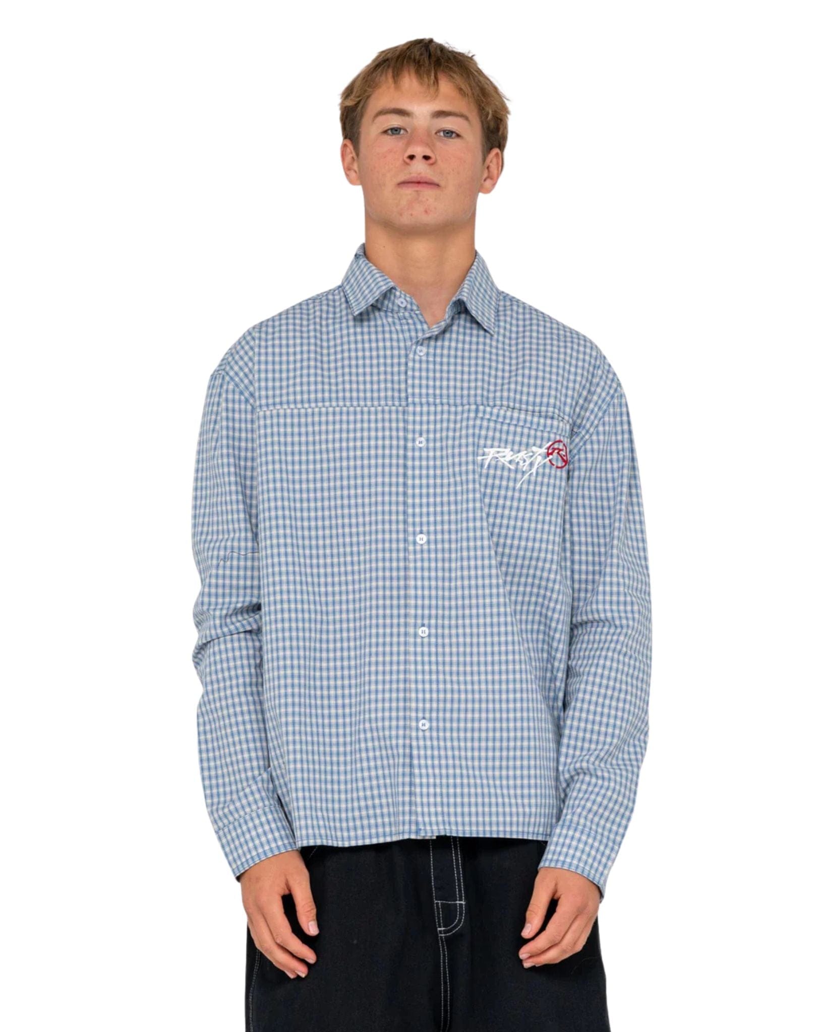 Rusty Cooper Mini Check Long Sleeve Shirt