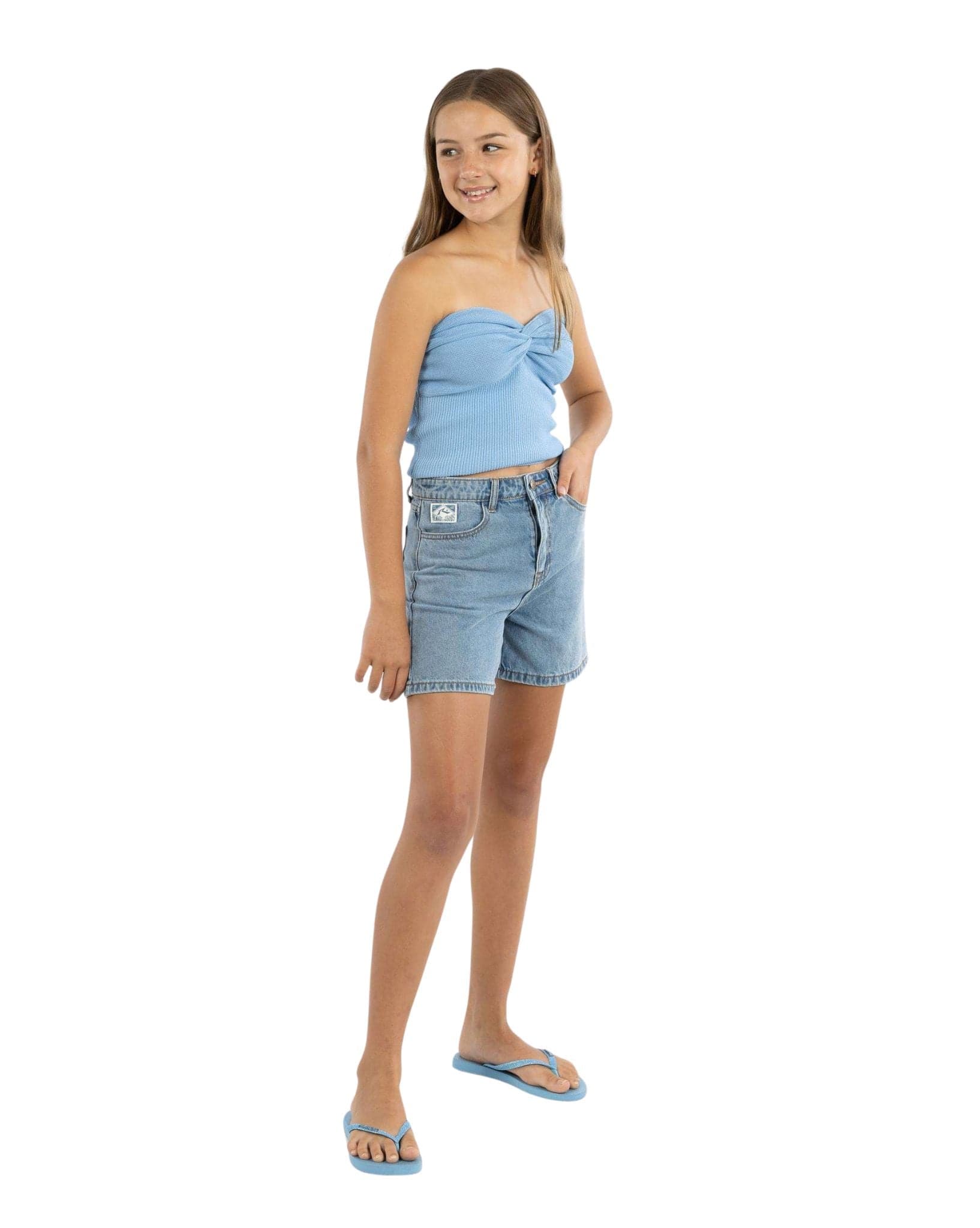 Rusty Cyprus High Denim Short Girls