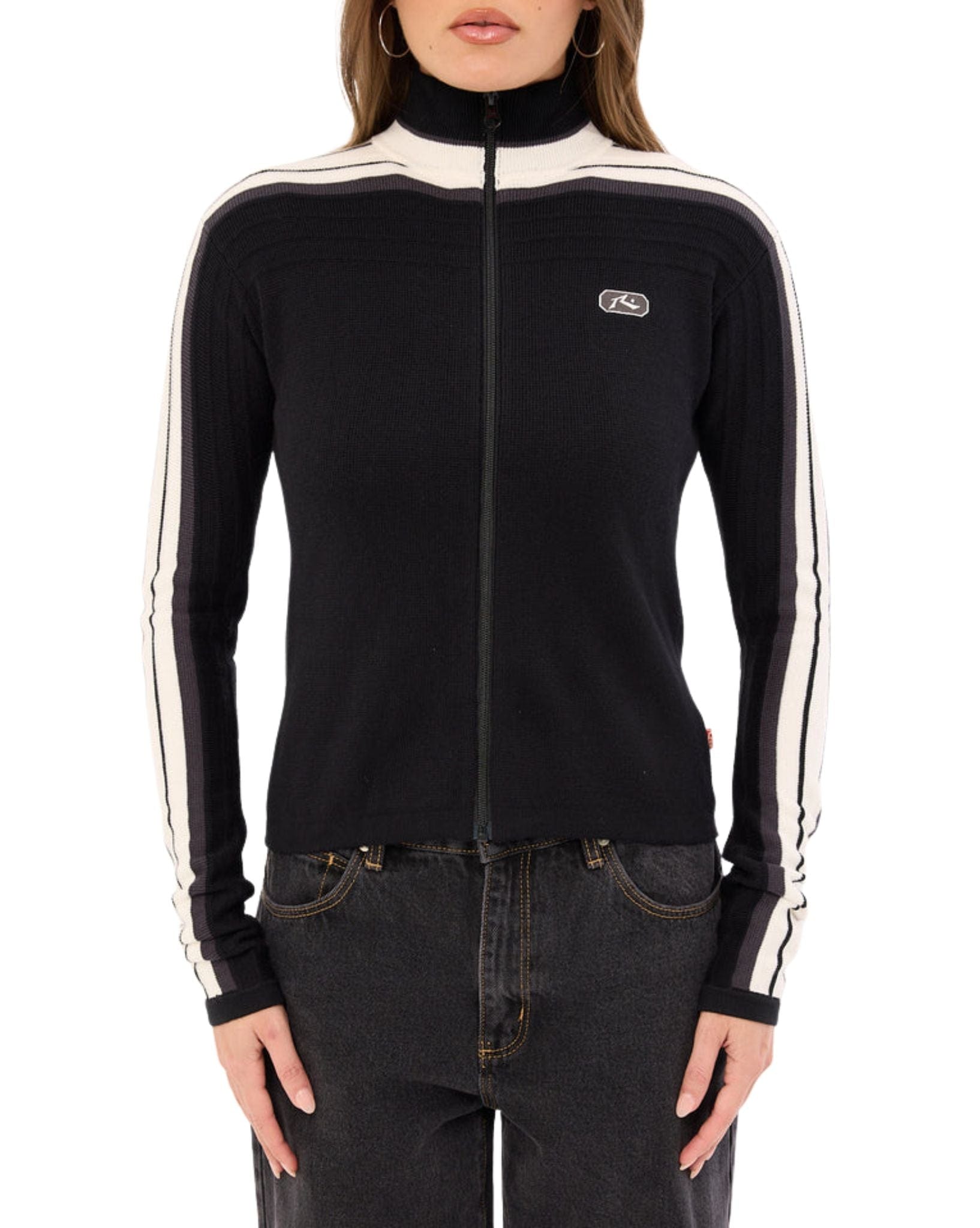 Rusty Daddy Gb Zip Through Skimmer Knit