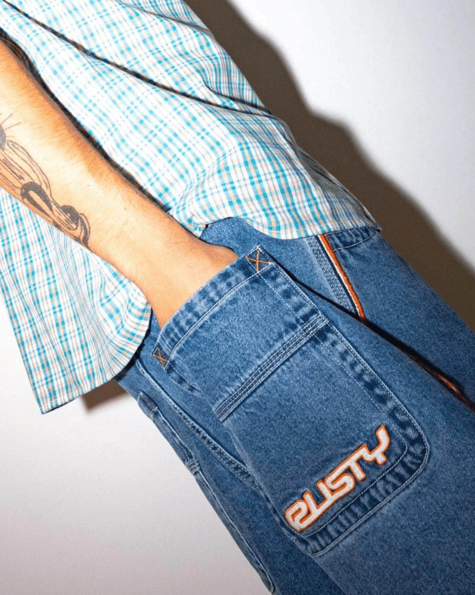 Rusty Flip Daddy 2.0 Jean Short-Middy Blue