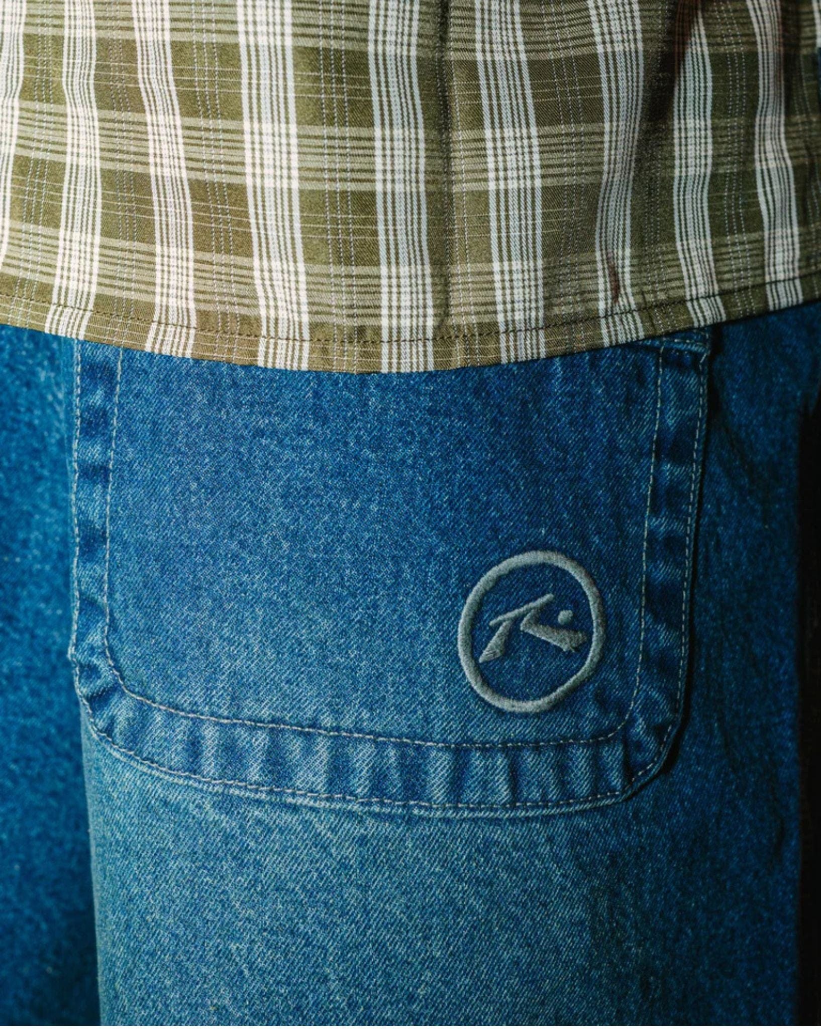 Rusty Flip Daddy Tapeless Jort - Dark N Dirty