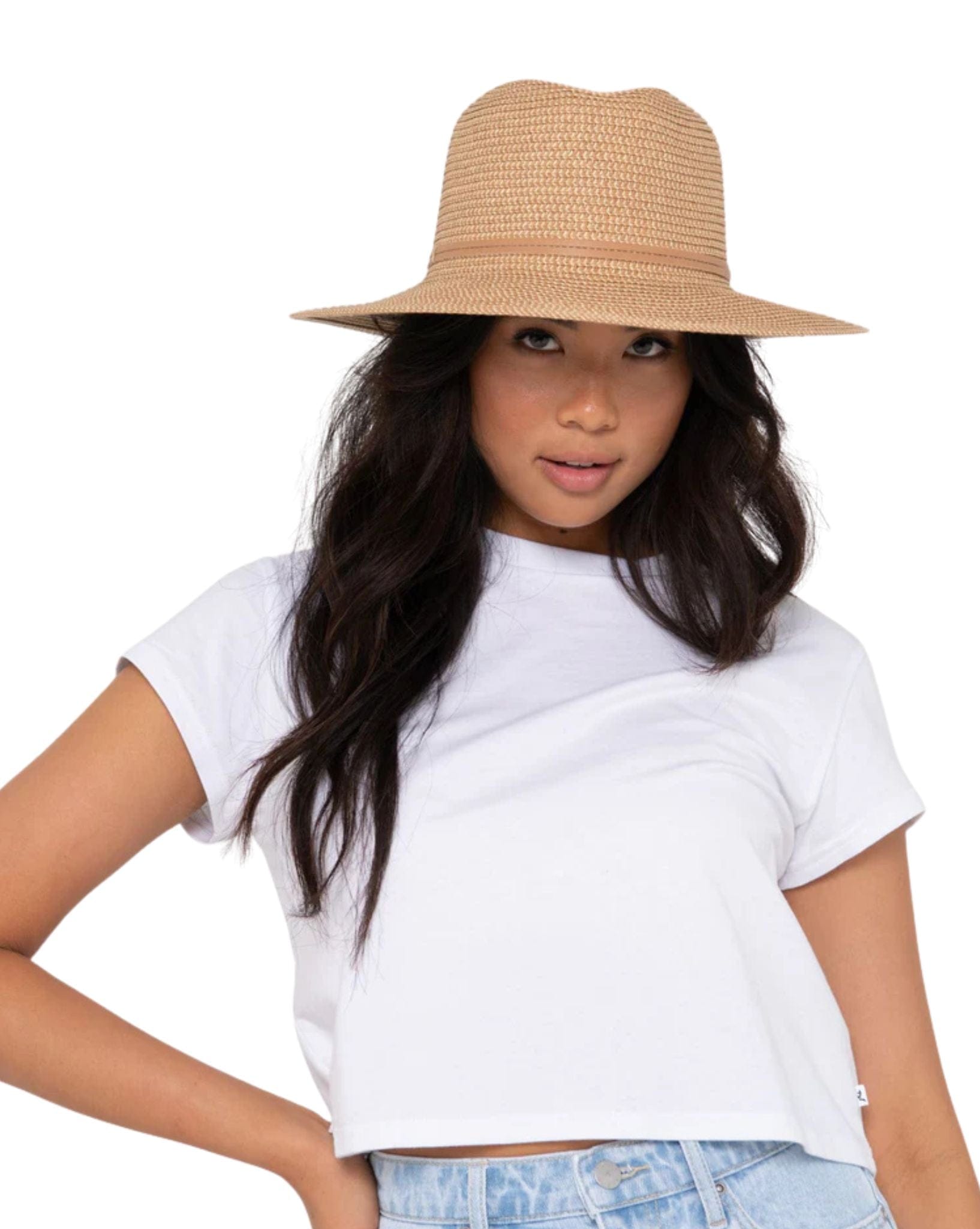 Rusty Gisele Straw Hat