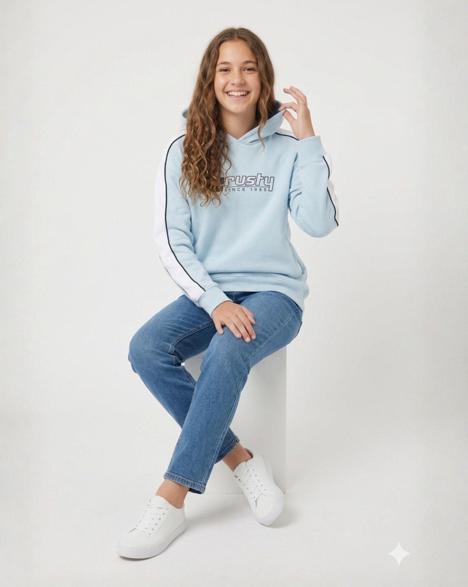 Rusty Hailstone Oversized Hooded Fleece