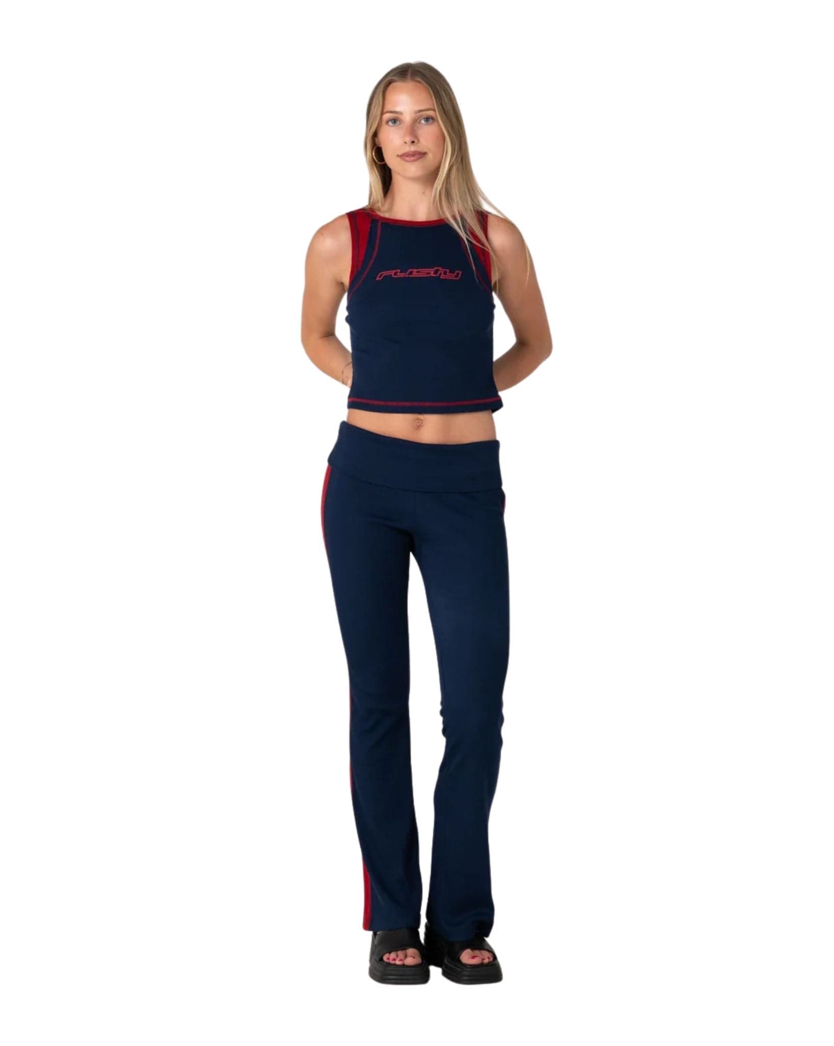 Rusty Hilton Low Rise Bootleg Rib Pant