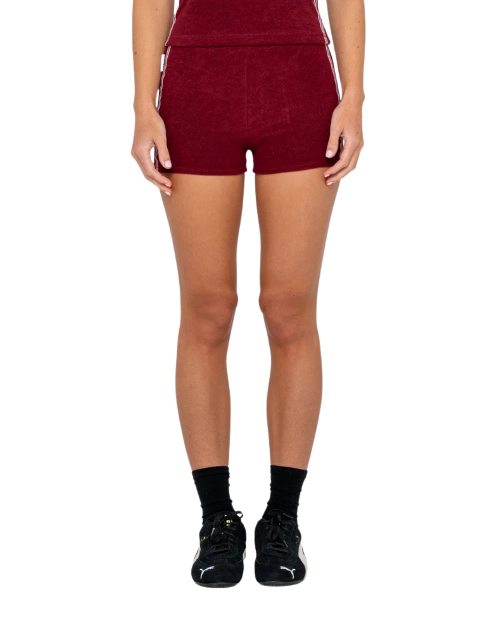 Rusty Lamar Towelling Booty Short