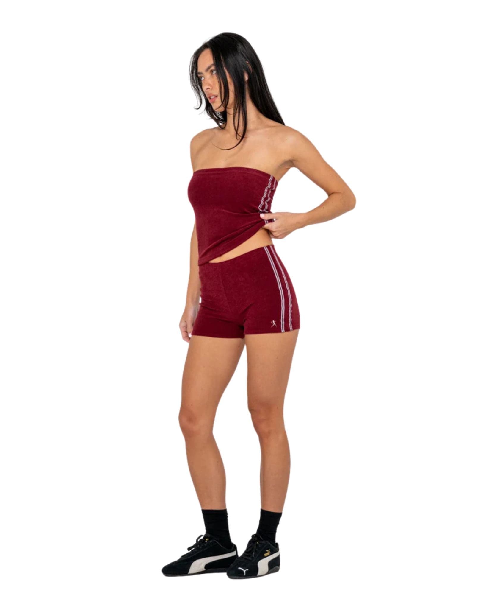 Rusty Lamar Towelling Booty Short