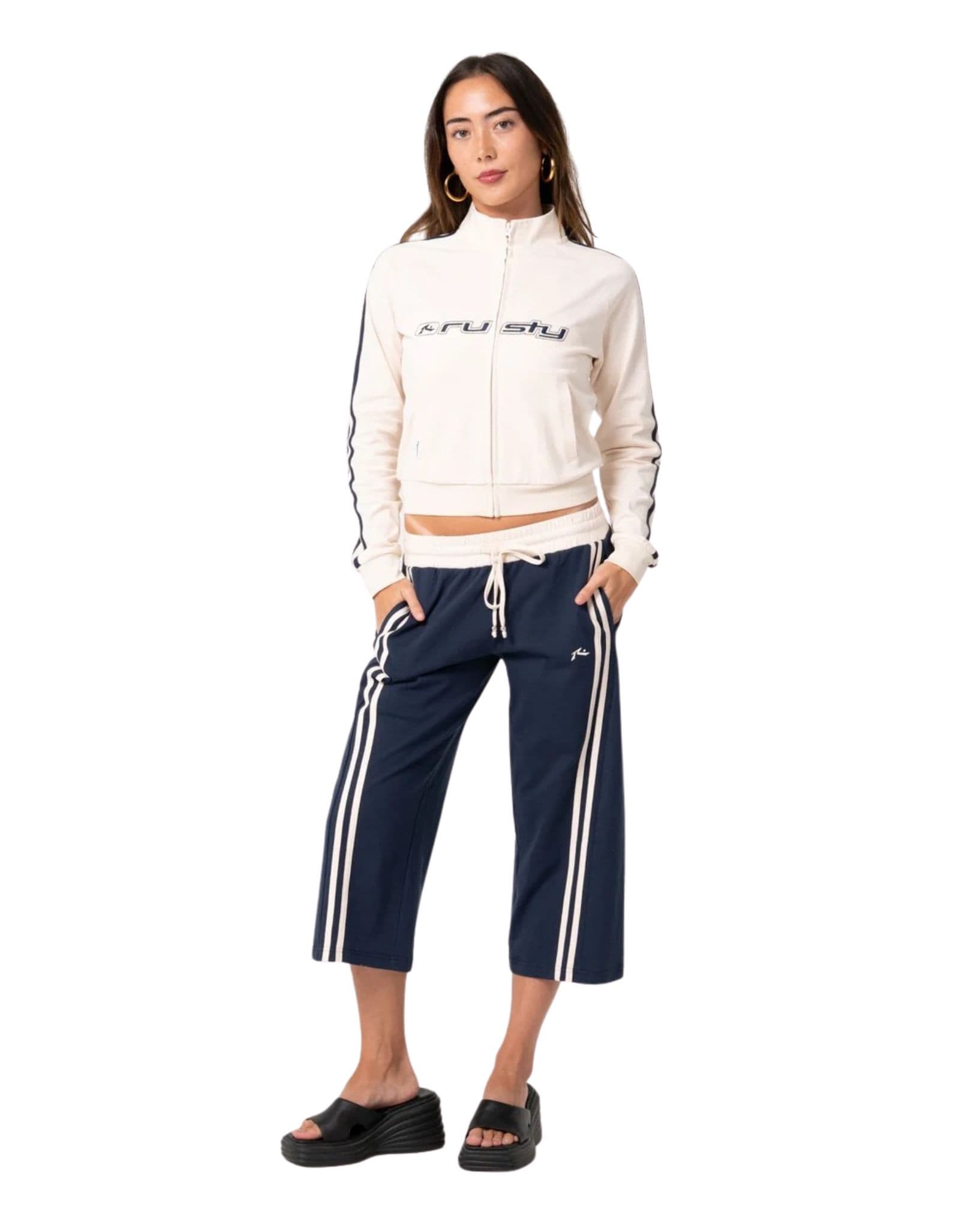 Rusty Man Eater Low Rise Capri Track Pant
