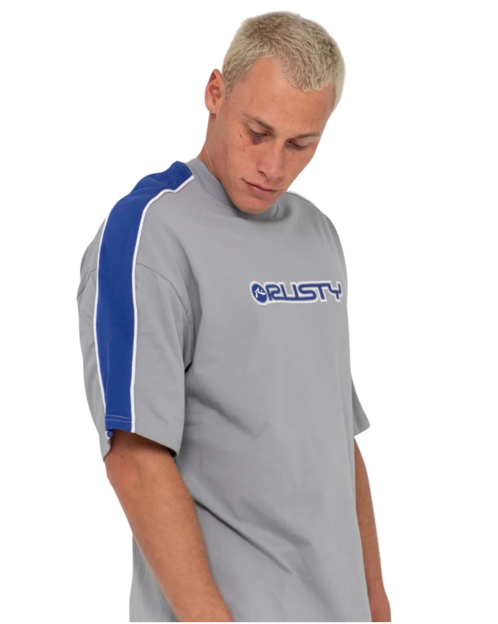 Rusty Mens Alonso Short Sleeve Tee - Ultimate Grey