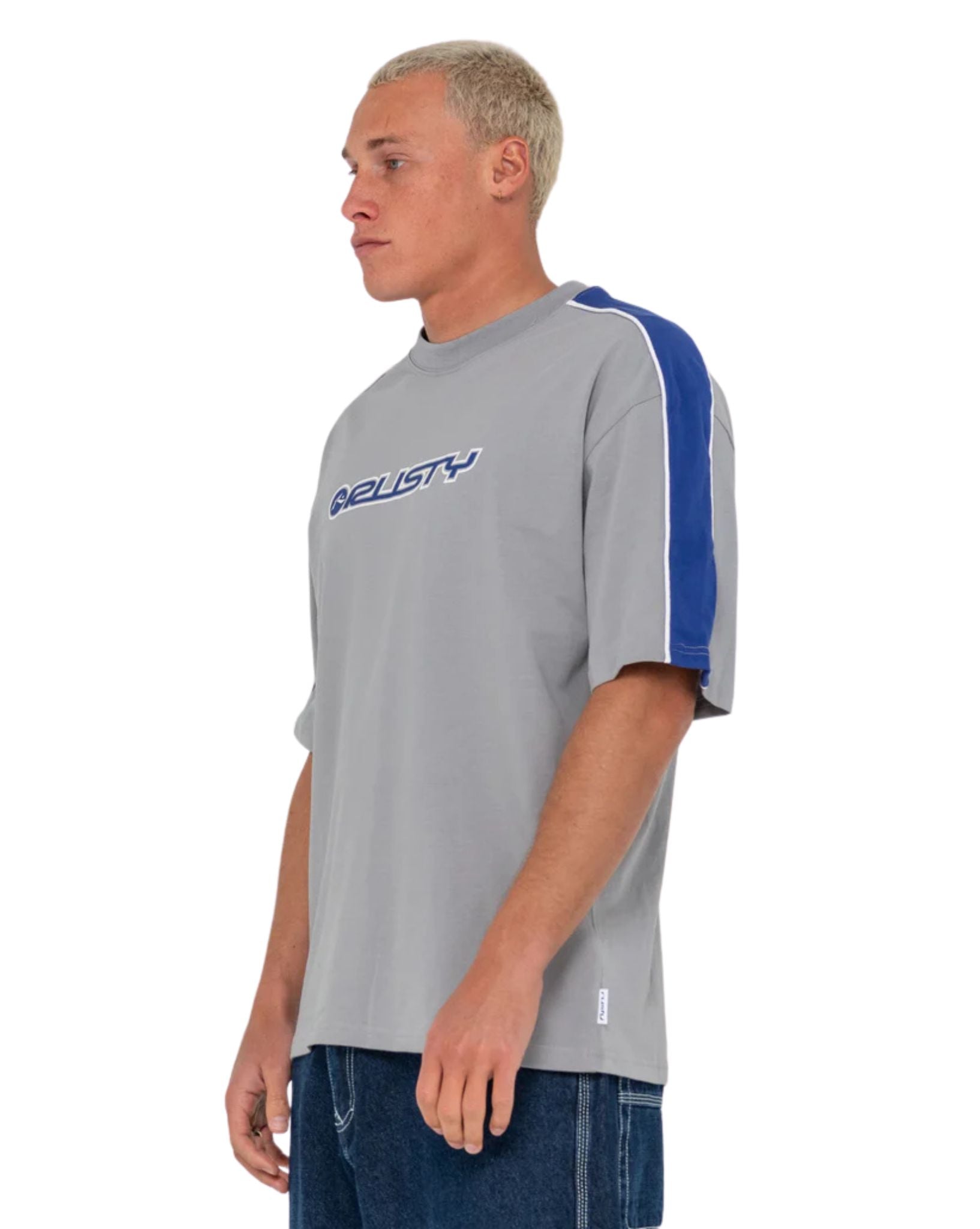 Rusty Mens Alonso Short Sleeve Tee - Ultimate Grey