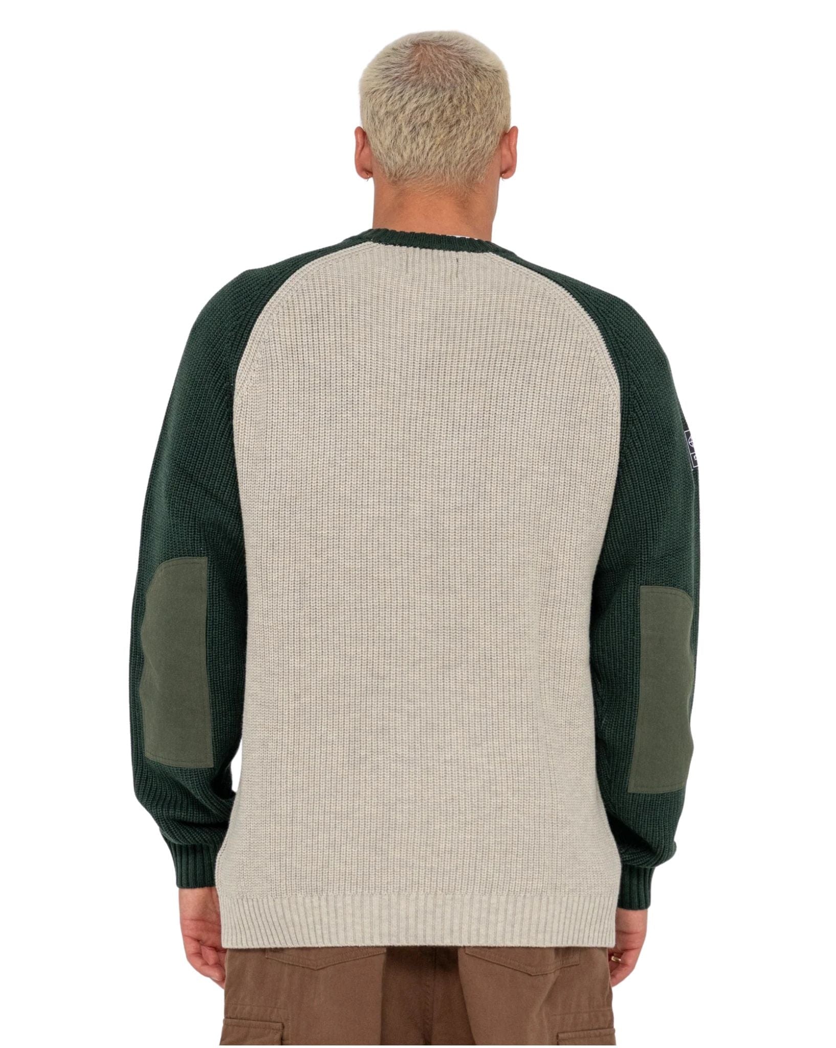 Rusty Mens Disposal 2.0 Knitted Crew - Abbey Stone