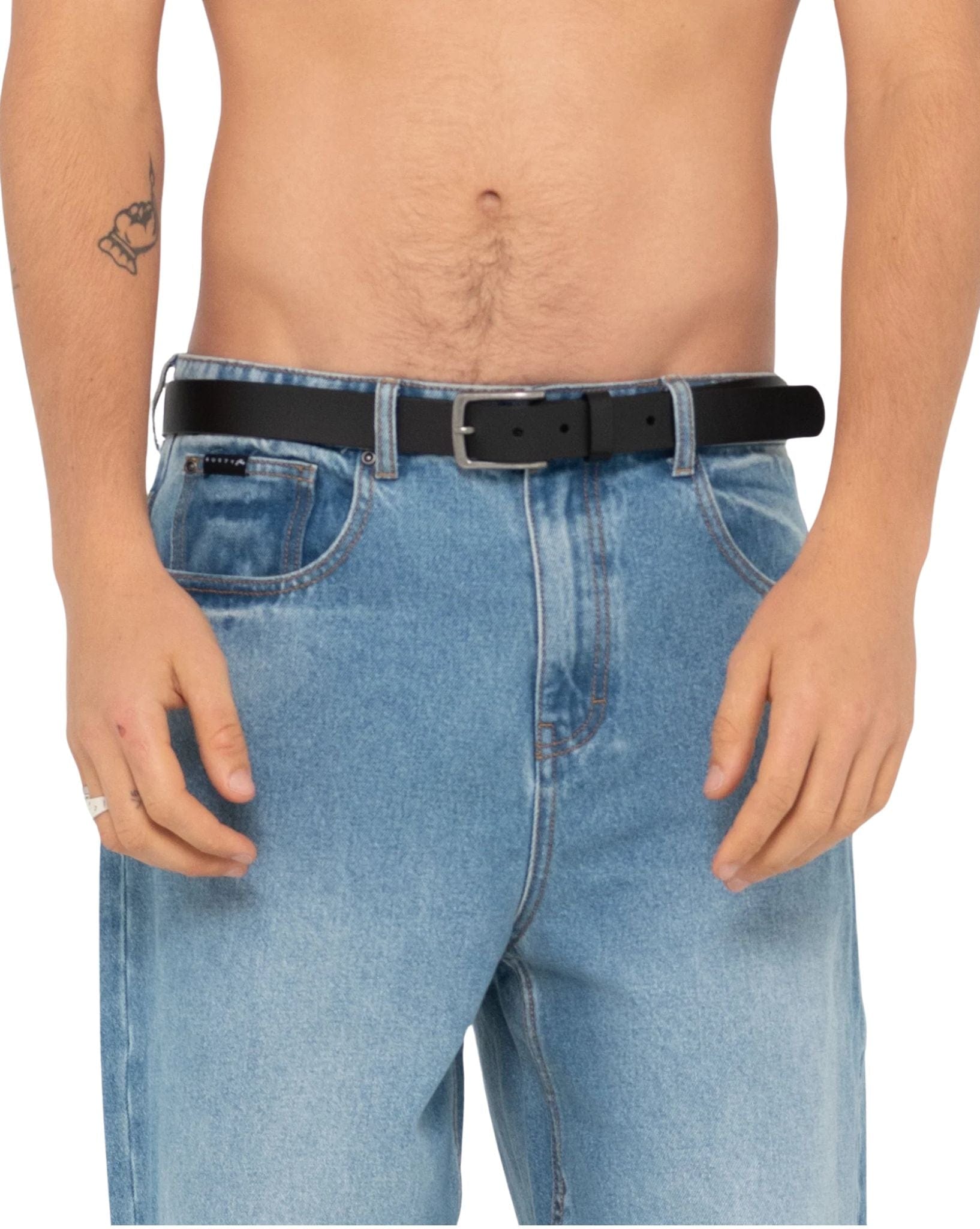 Rusty Mens High River Leather Belt