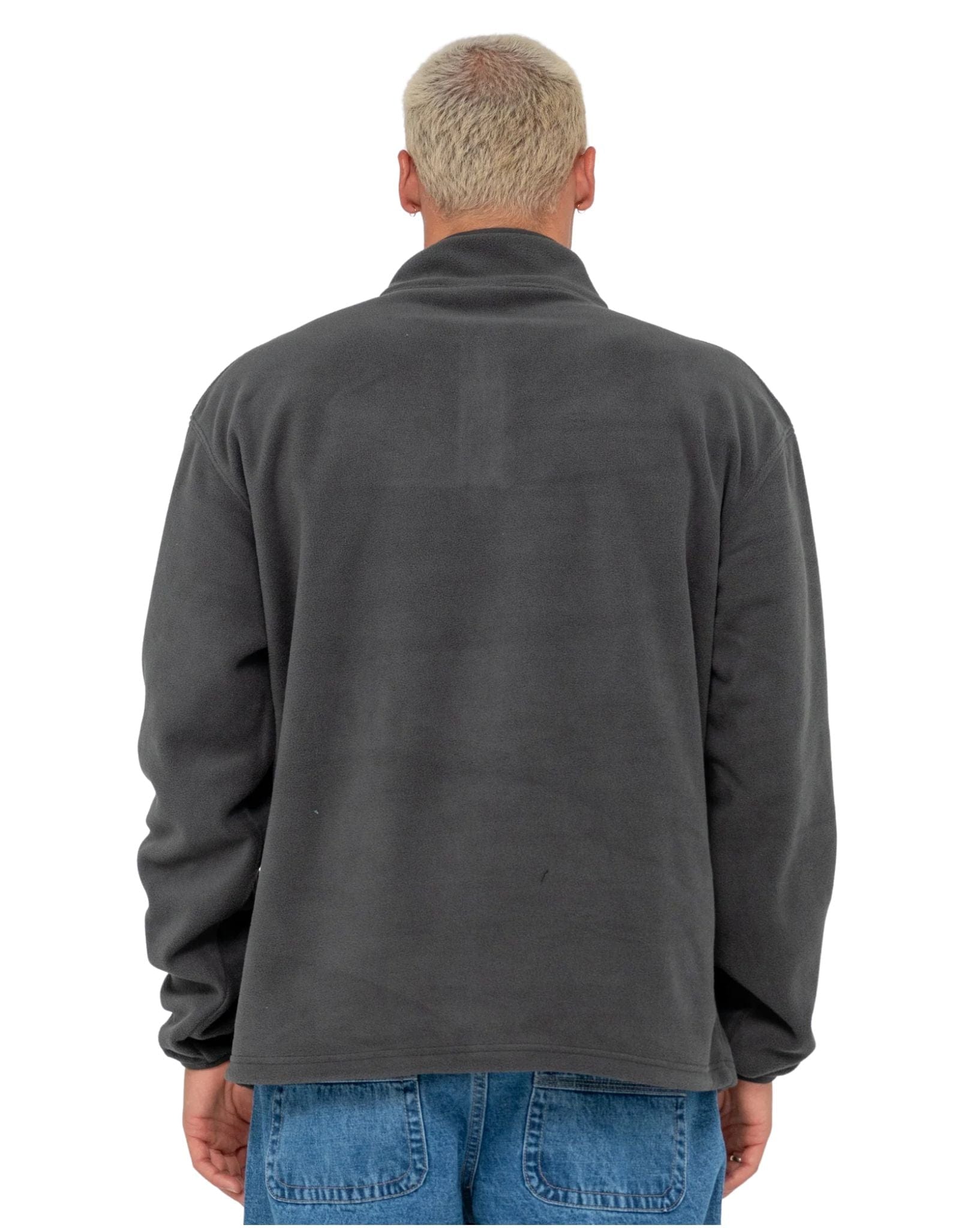 Rusty Mens Quarter Zip Core Division Polar Fleece