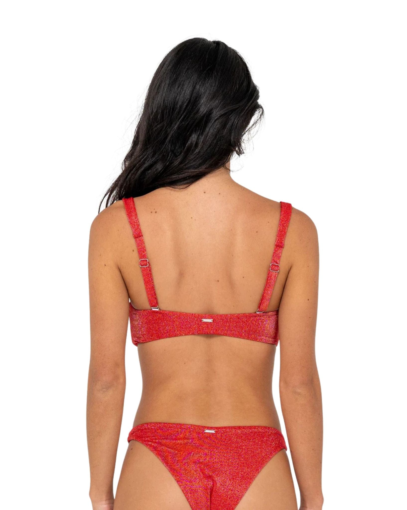 Rusty Shimmy Bralette Bikini Top
