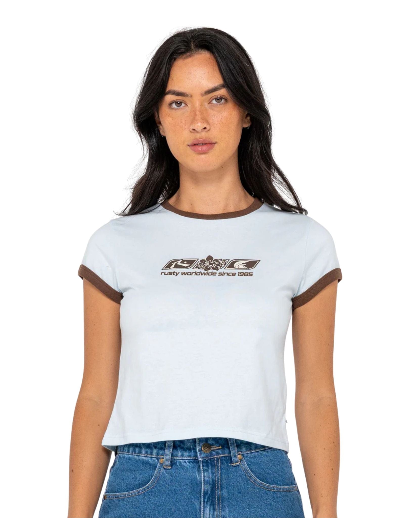 Rusty Snapper Contrast Ringer Mini Tee