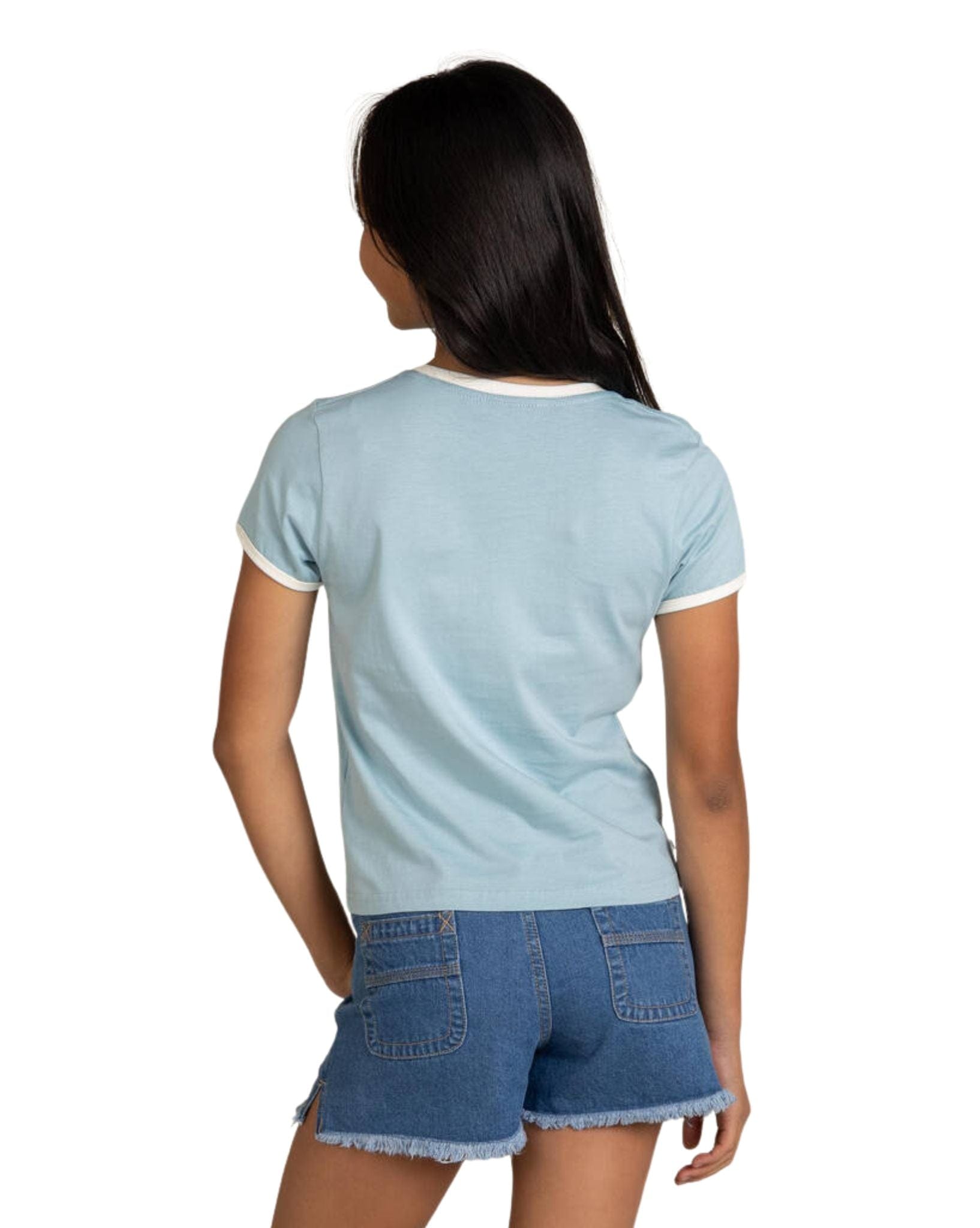 Rusty Sunset Wishes Ringer Tee