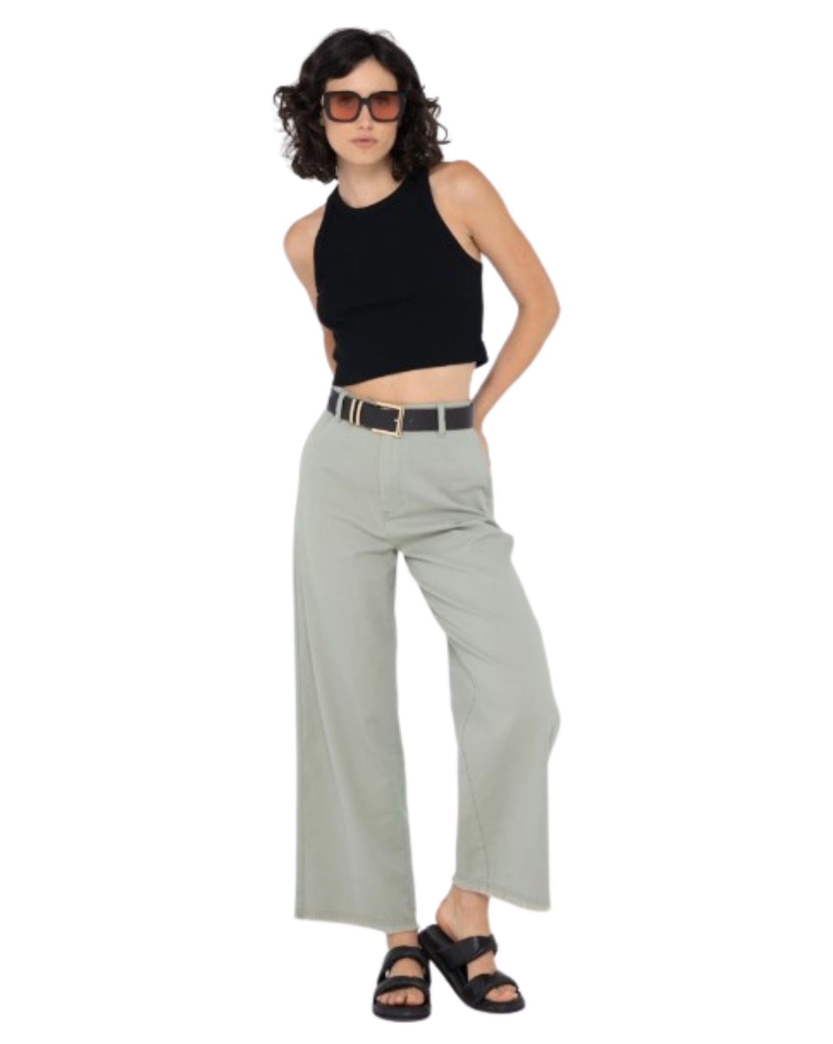 Rusty Womens Anna High Waisted Belt - Black