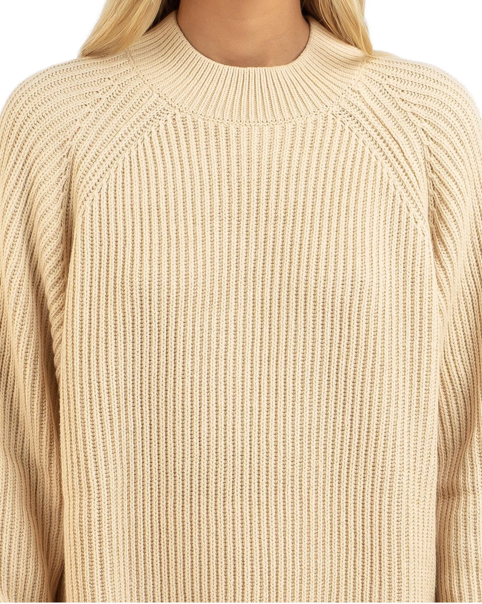 Rusty Womens Rimbra Crew Longline Knit