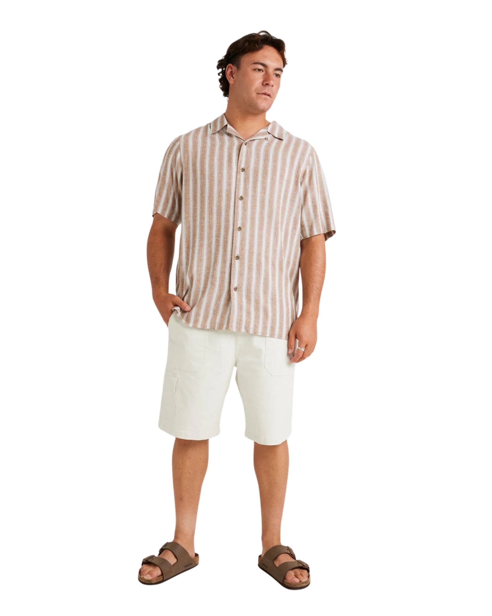 RVCA Beat Stripe Vintage Ss