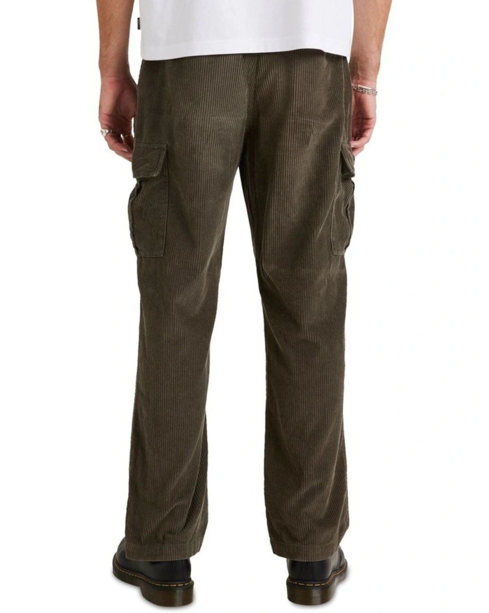 RVCA Mens Americana Cord Cargo Pant - Olive