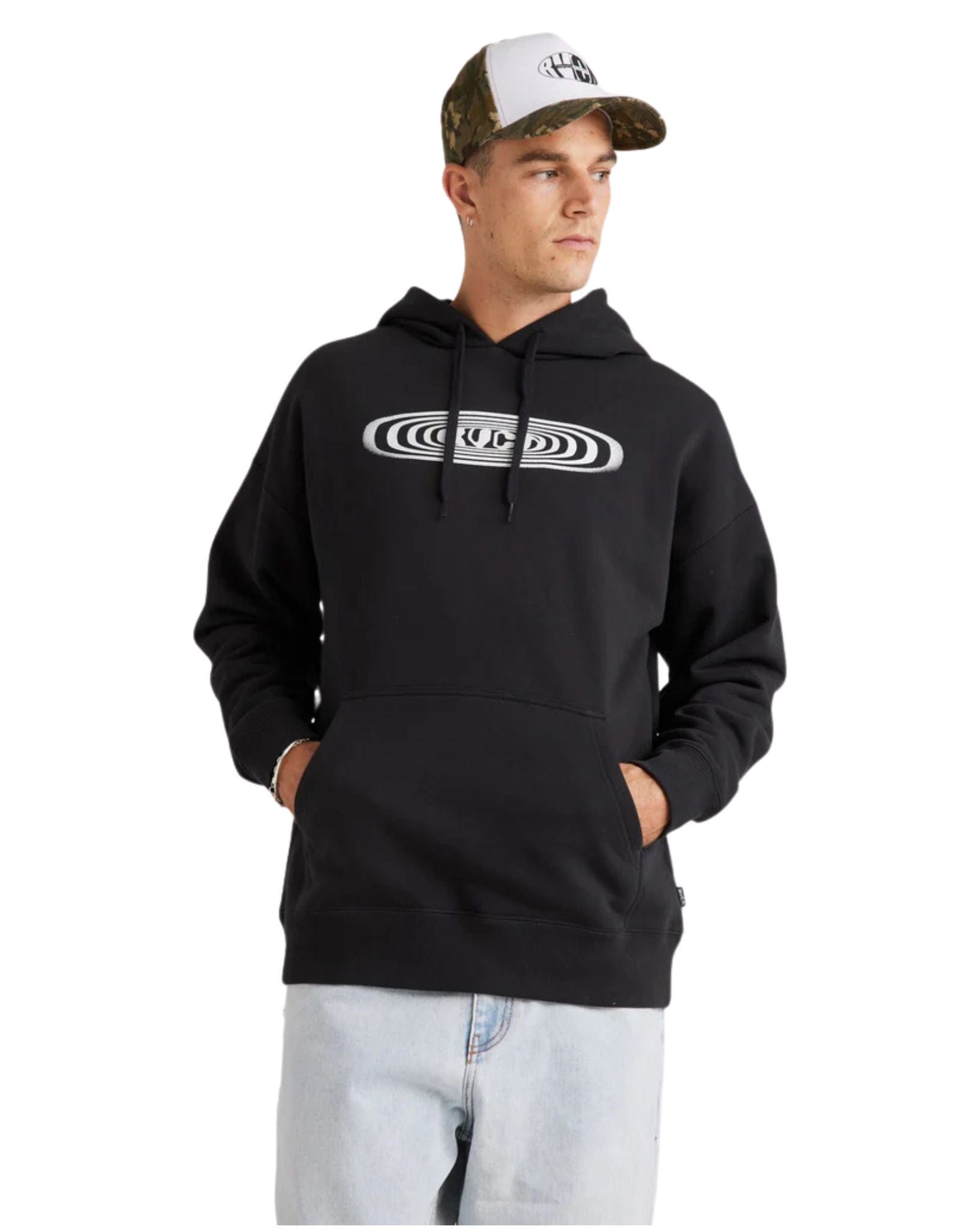 RVCA Mens RVCA Pulse Hoodie - Black