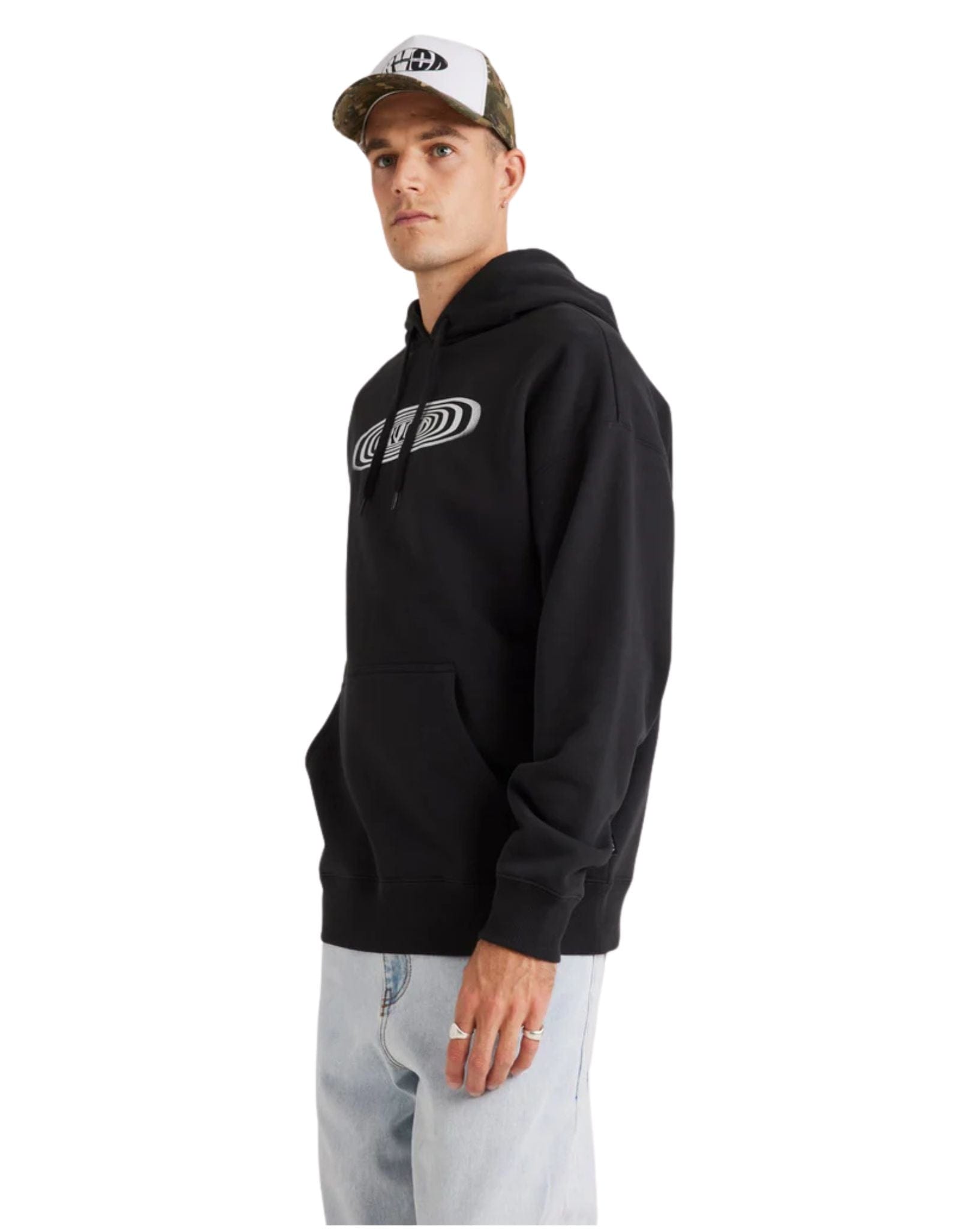 RVCA Mens RVCA Pulse Hoodie - Black