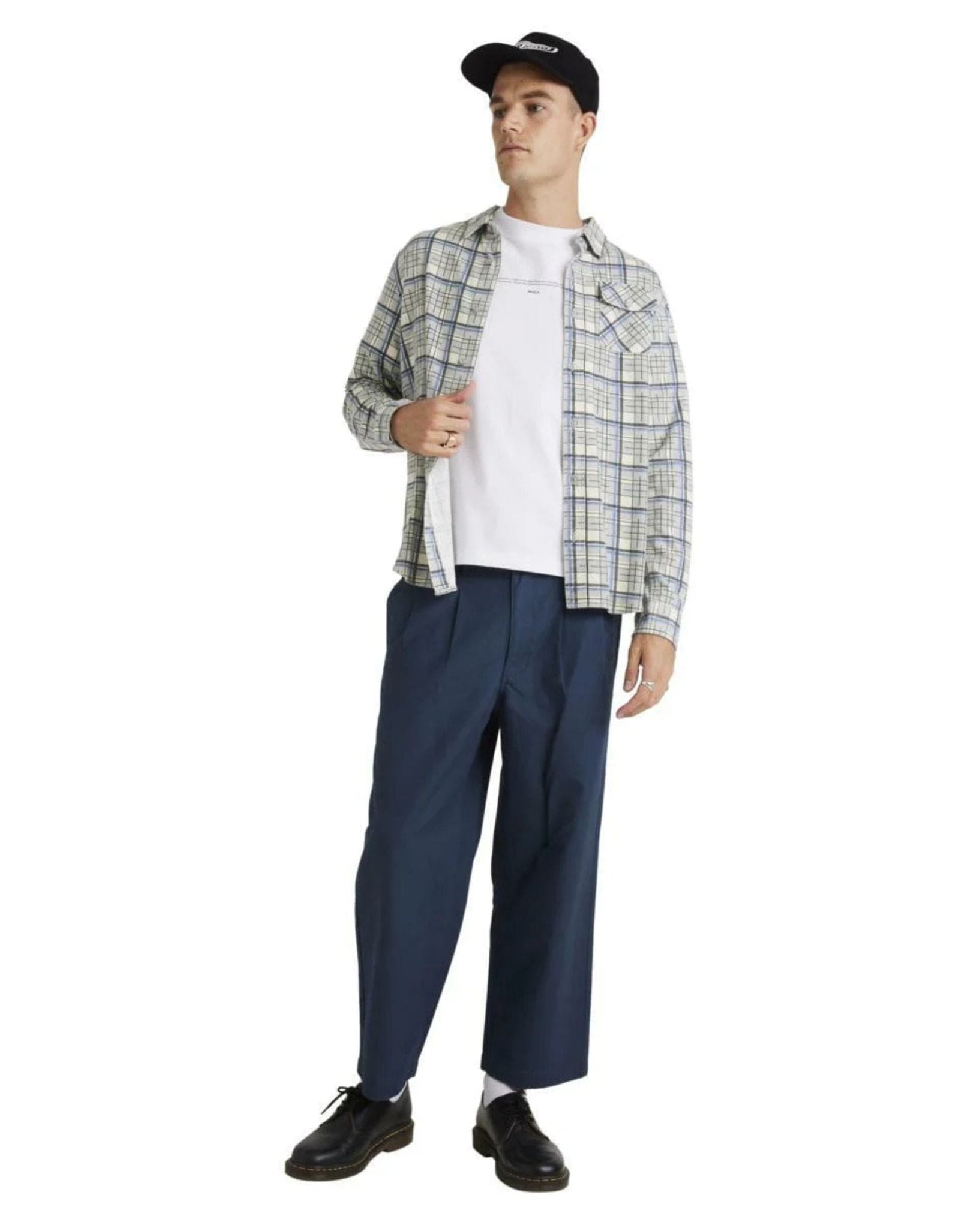 RVCA Mens Treets Ls Shirt - Monument