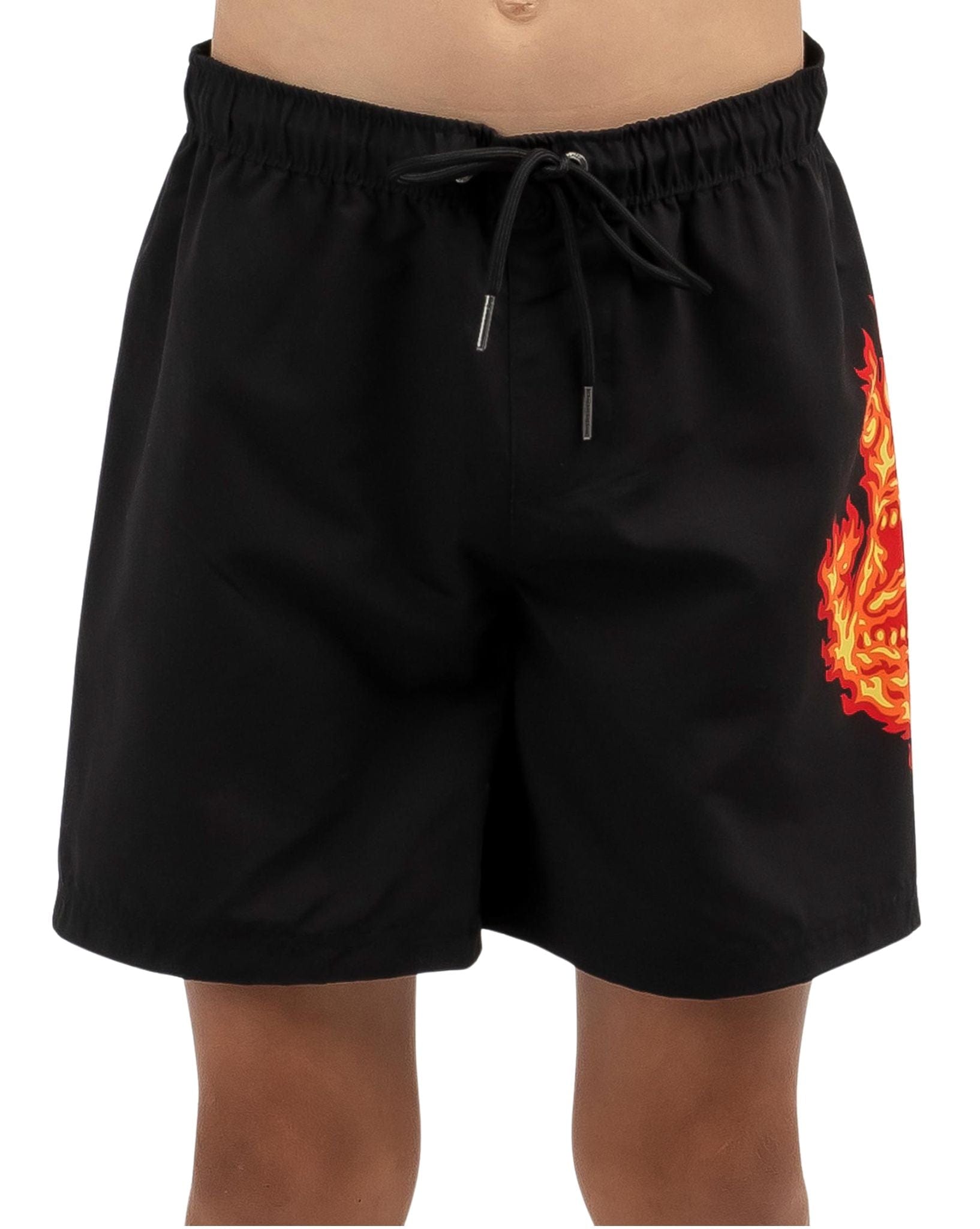Santa Cruz Boys Flame Hand Boardshort - Black