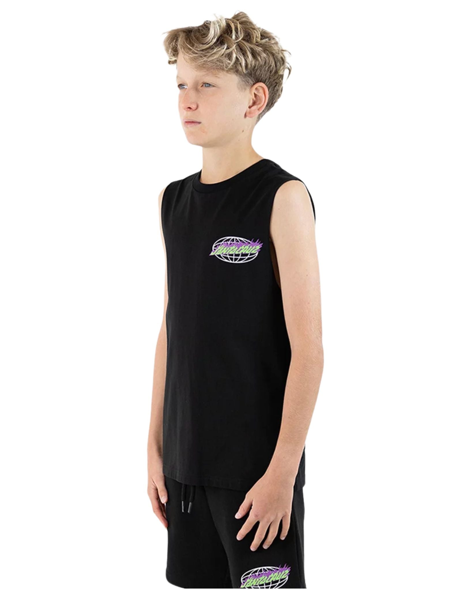 Santa Cruz Boys Global Flame Dot Muscle