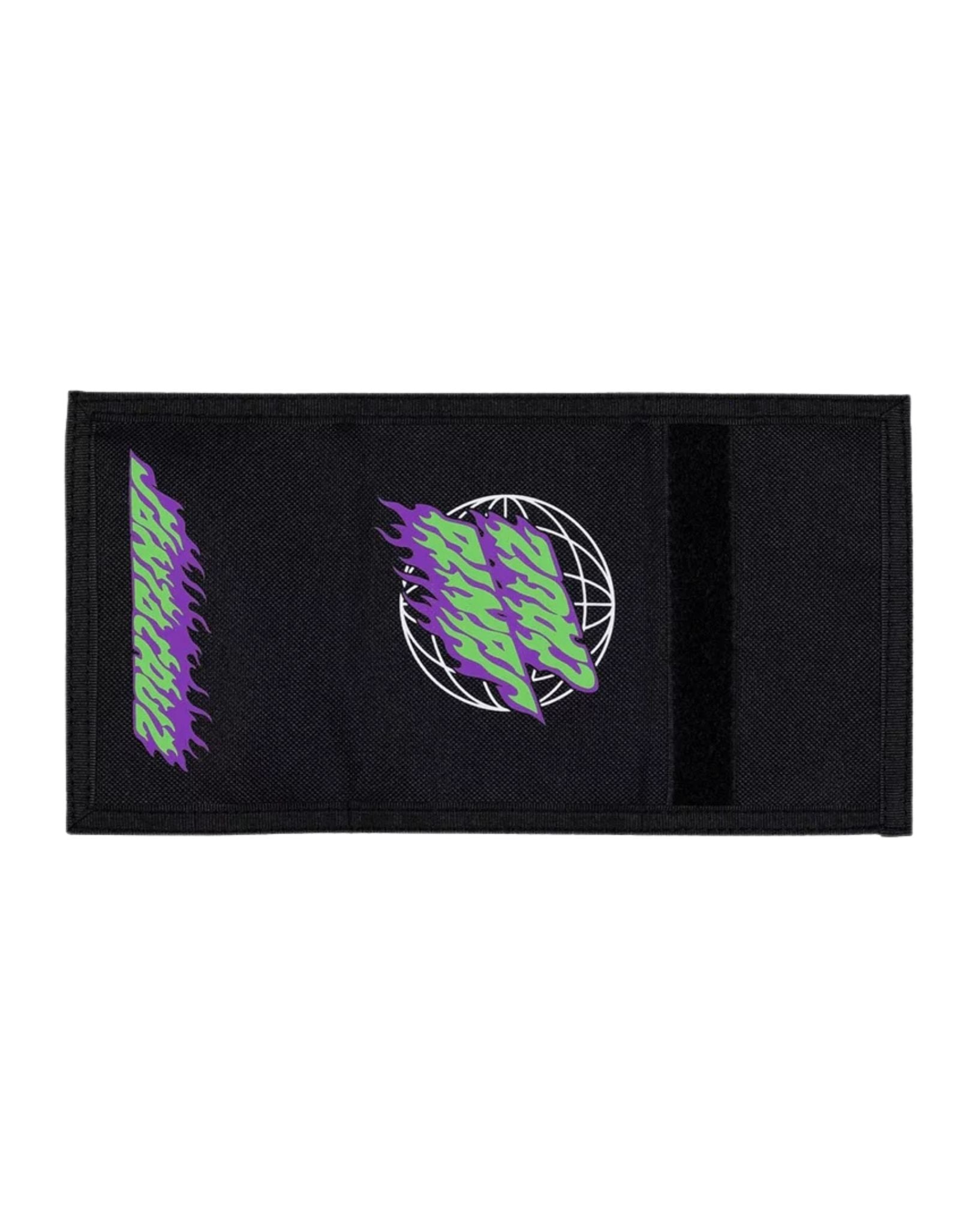 Santa Cruz Boys Global Flame Dot Velcro Wallet