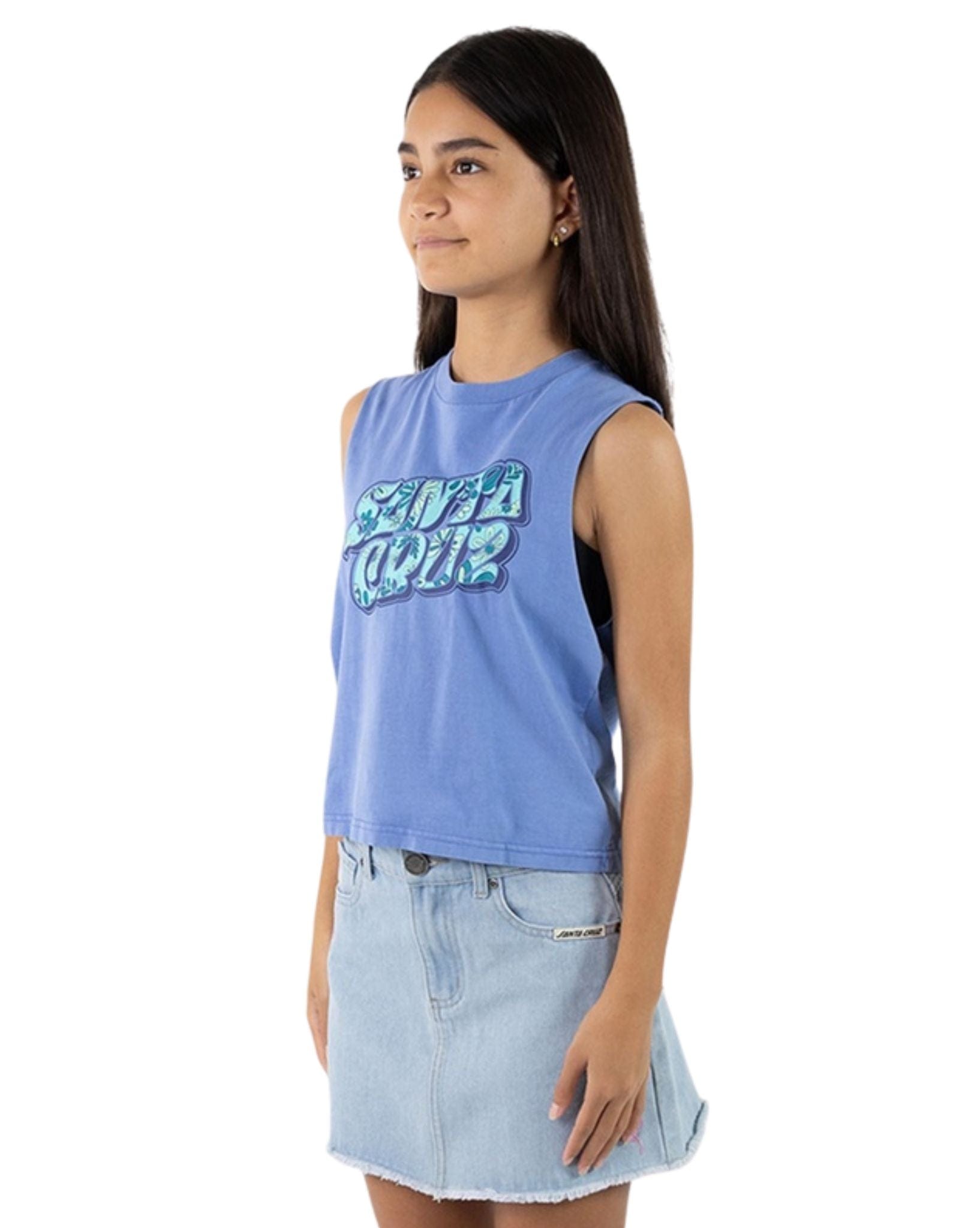 Santa Cruz Girls Vibes Fill Front Muscle Top