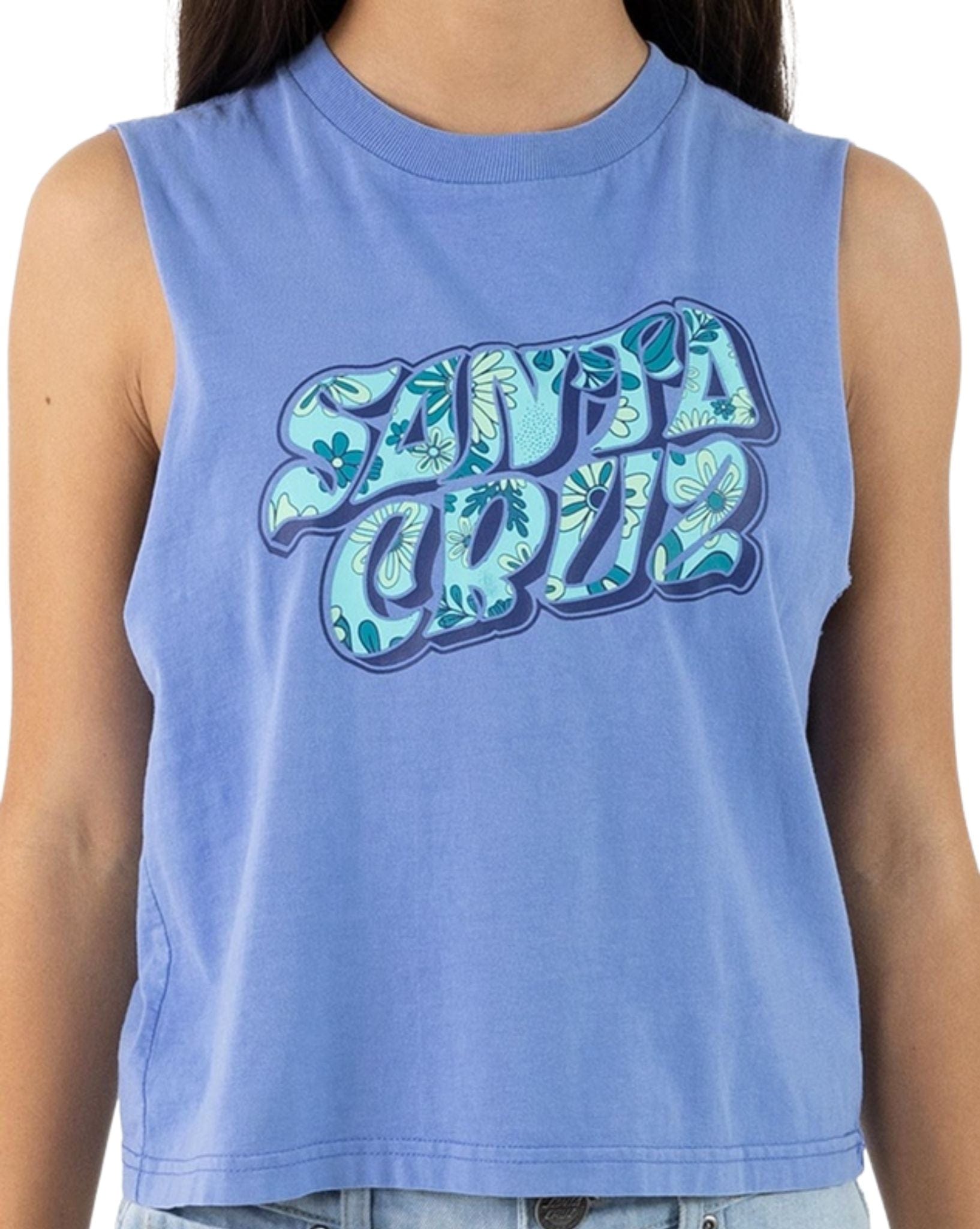 Santa Cruz Girls Vibes Fill Front Muscle Top