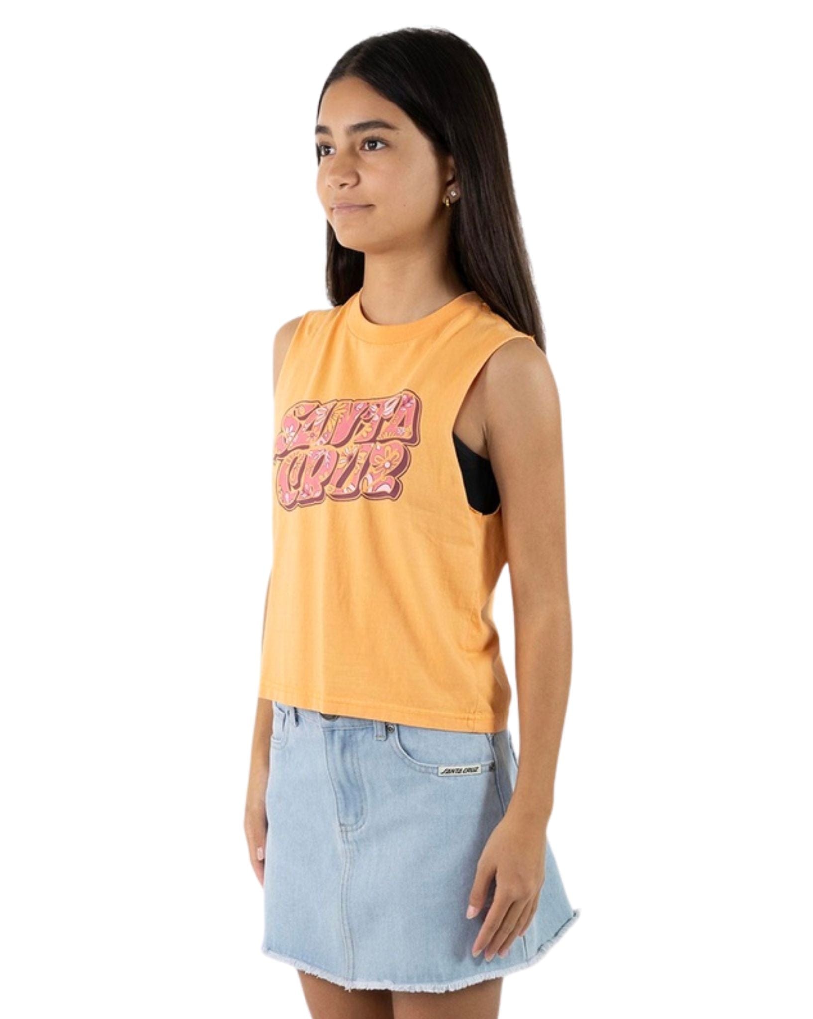 Santa Cruz Girls Vibes Fill Front Muscle Top
