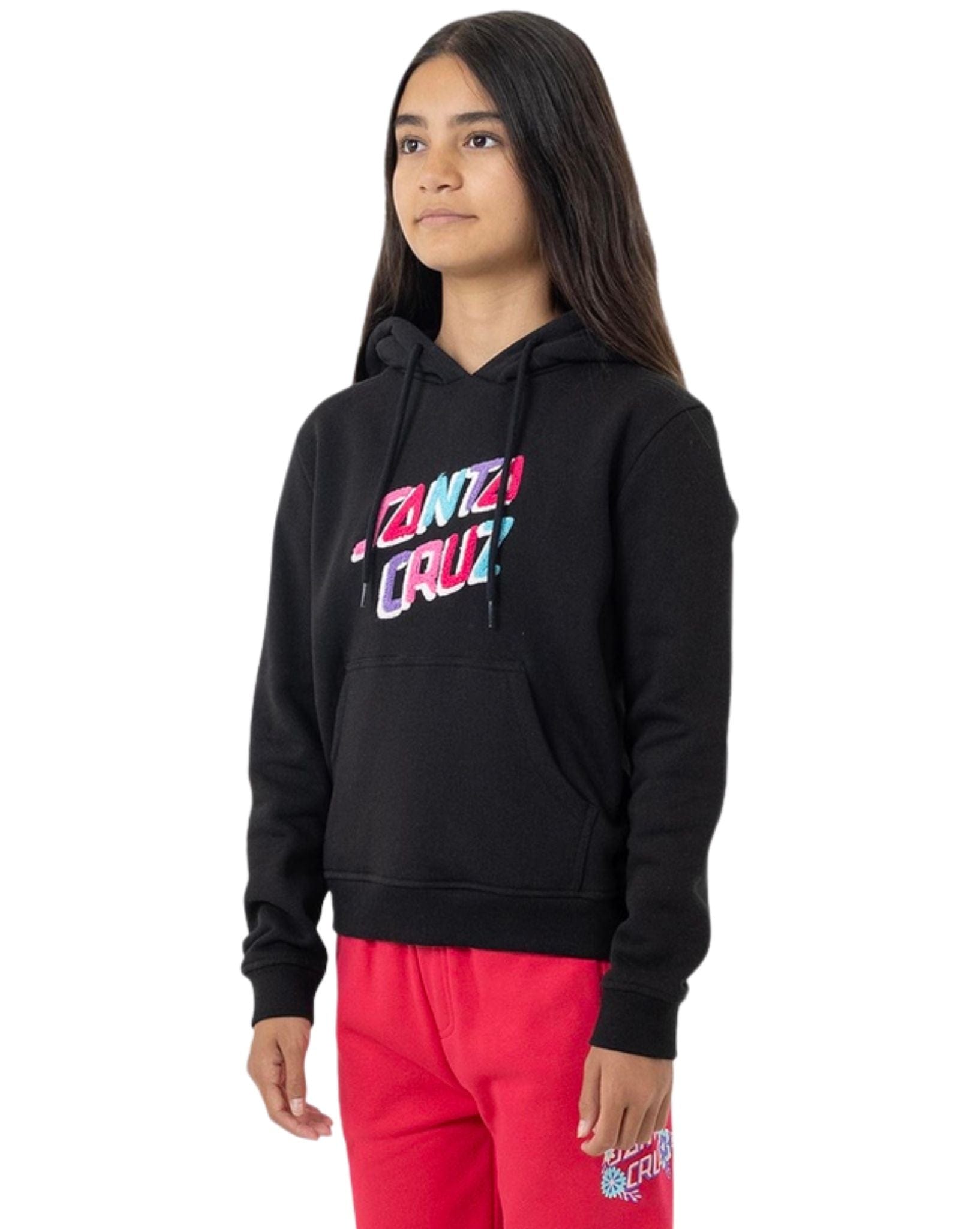 Santa Cruz Spirit Stack Strip Front Hoodie - Black