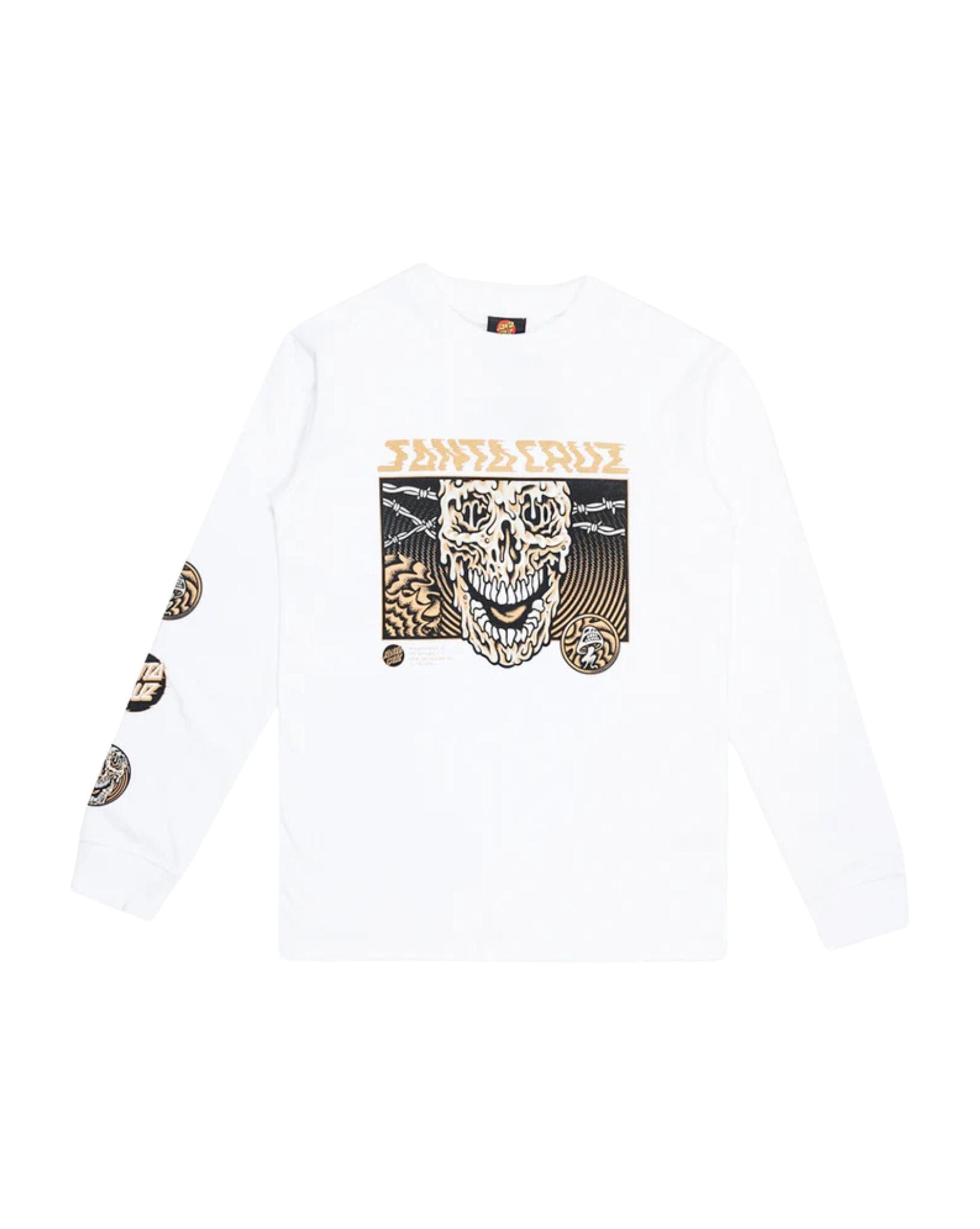 Santa Cruz Toxic Skull Front LS Tee