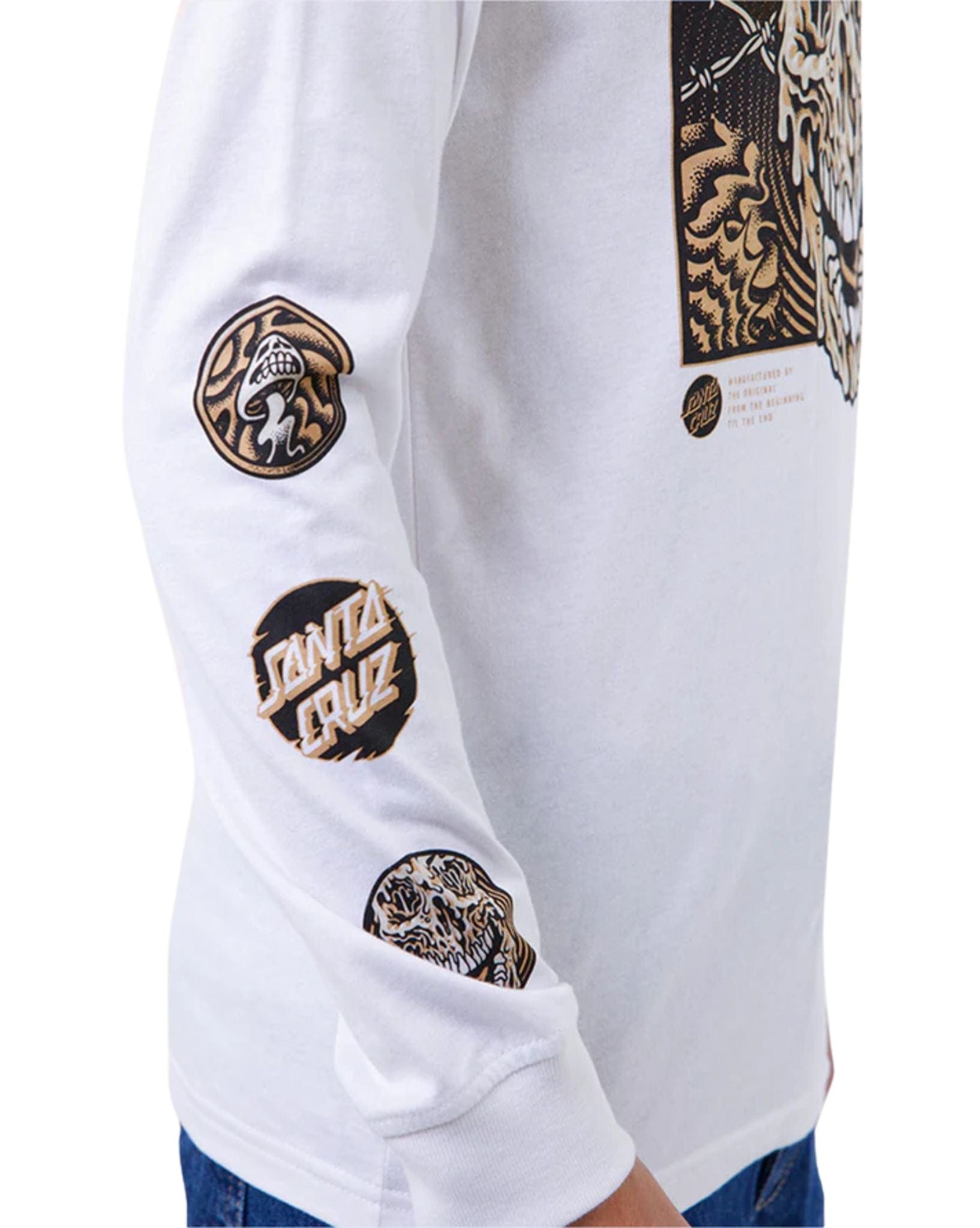 Santa Cruz Toxic Skull Front LS Tee