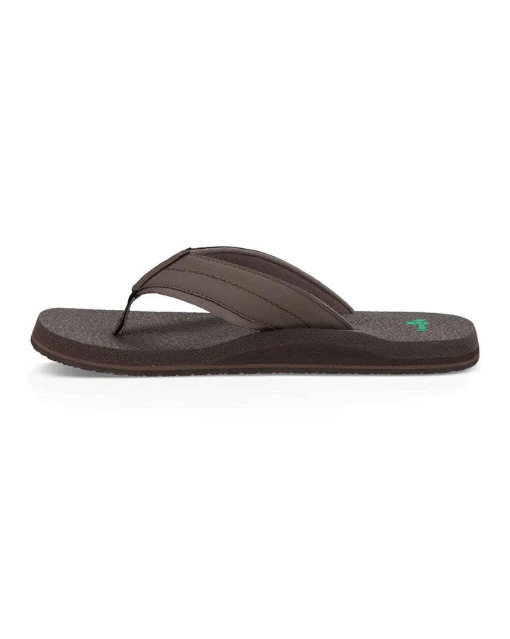Sanuk Mens Thongs Beer Cozy 2 - Dark Brown