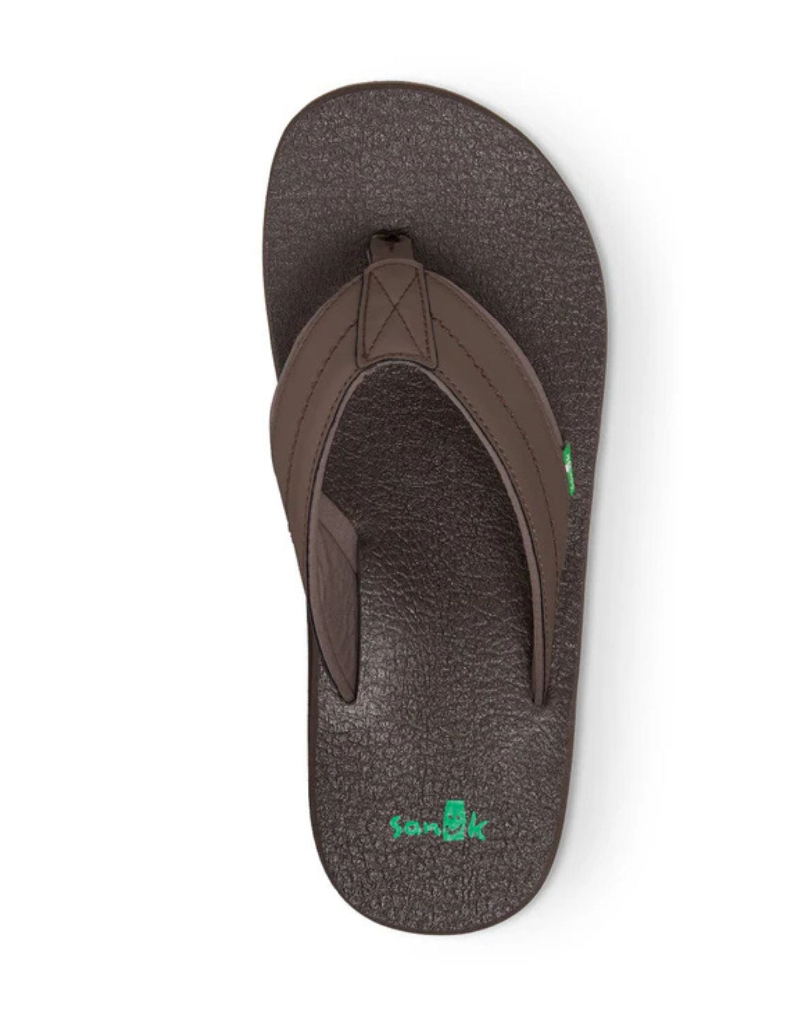 Sanuk Mens Thongs Beer Cozy 2 - Dark Brown