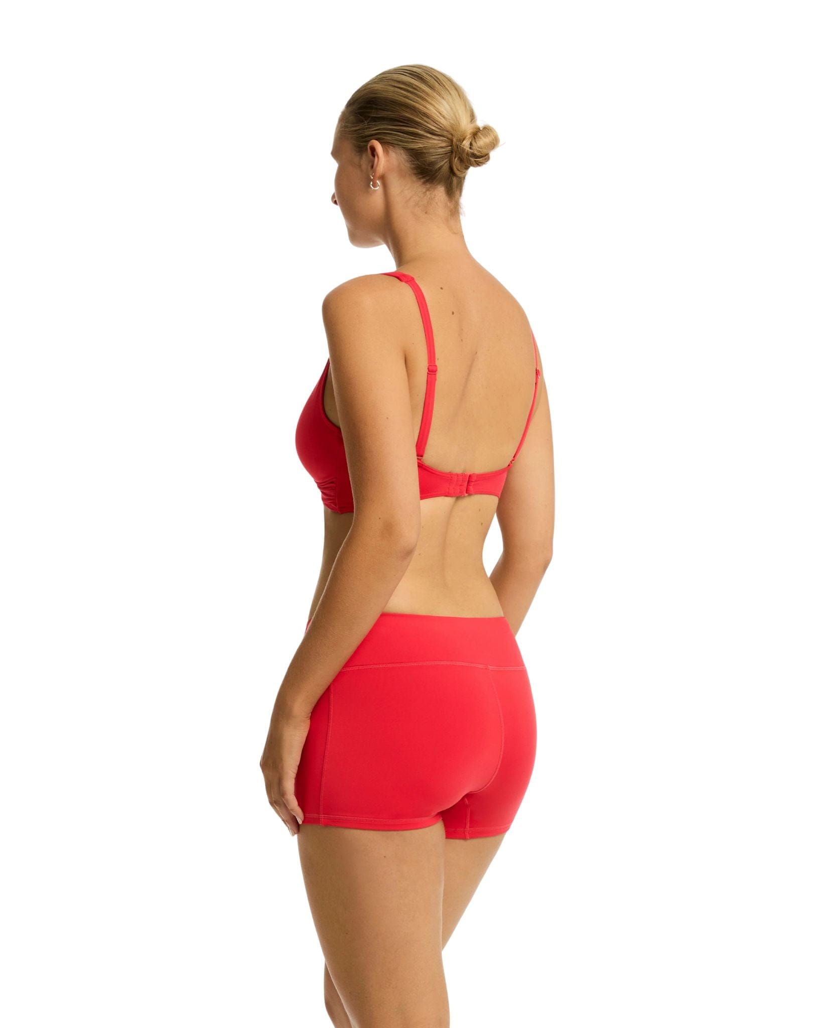 Sea Level Essentials Cross Front Multifit Bra Top