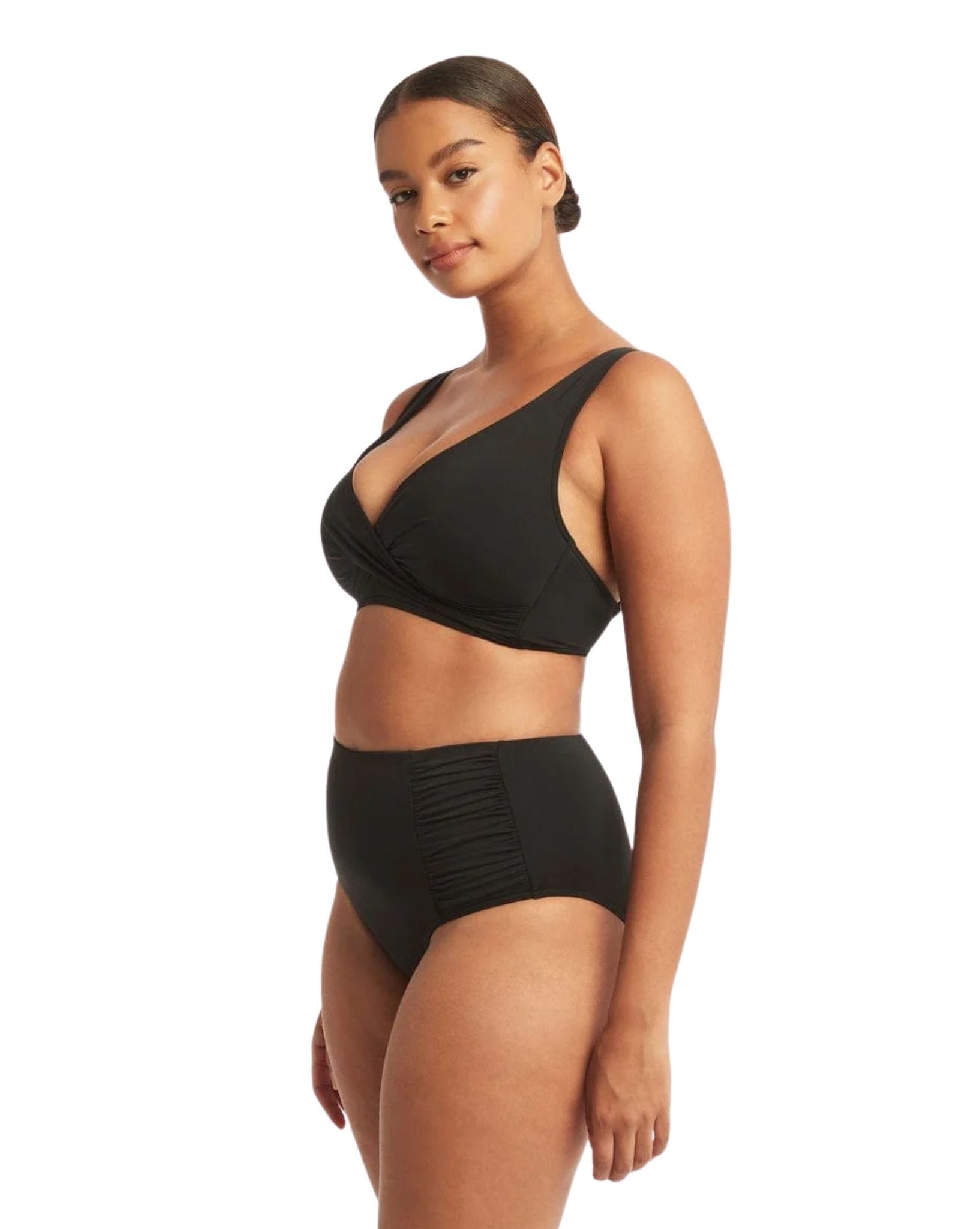 Sea Level Essentials Gathered Side High Waist Pant