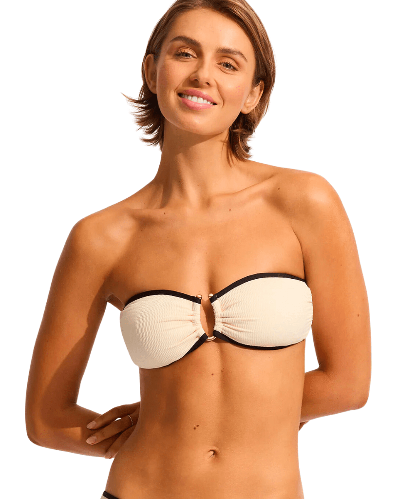 Seafolly Beach Bound Ring Front Bandeau