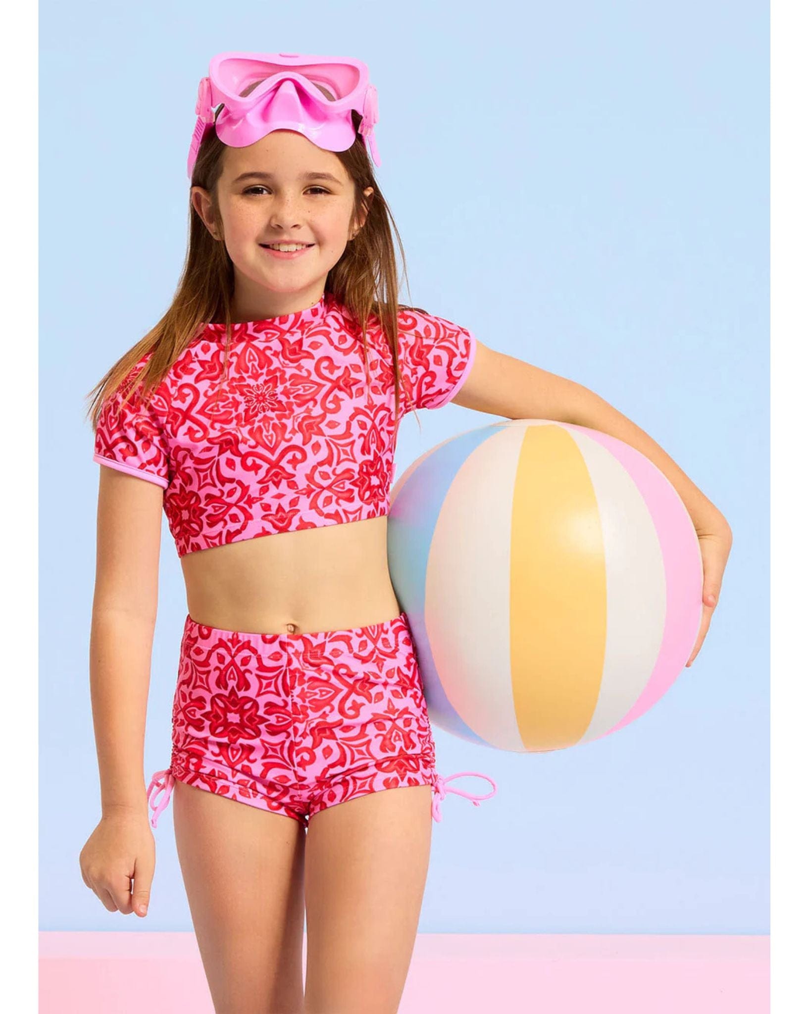 Seafolly Capri Tile Boy Leg Surf Set