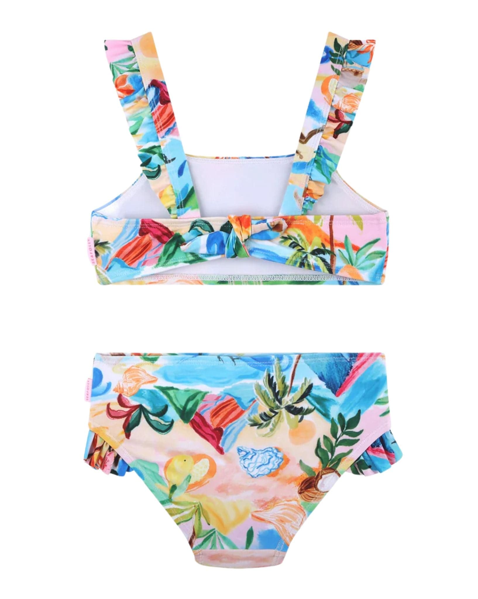 Seafolly Girls South Pacific Frill Bikini Set