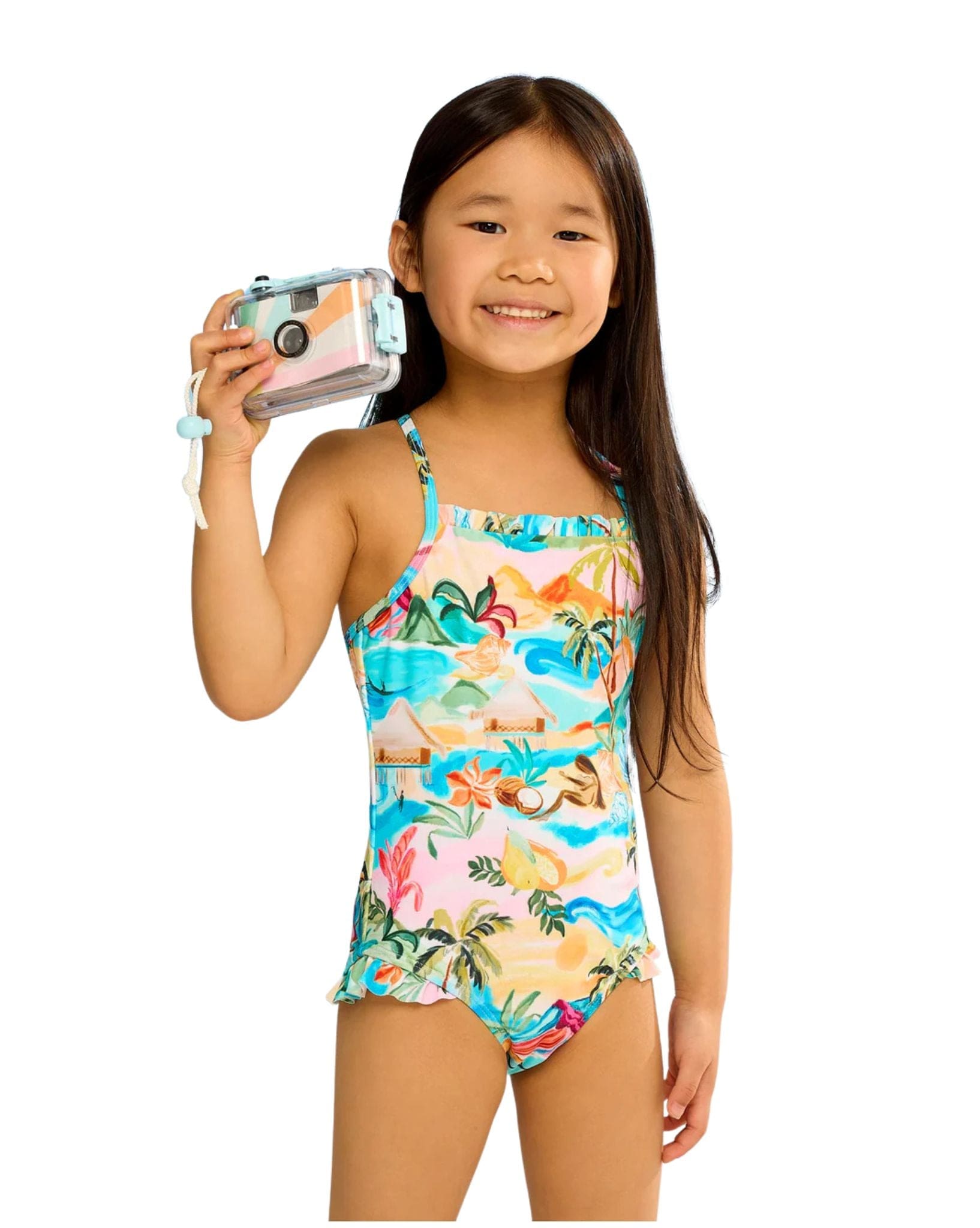 Seafolly Girls South Pacific Frill One Piece