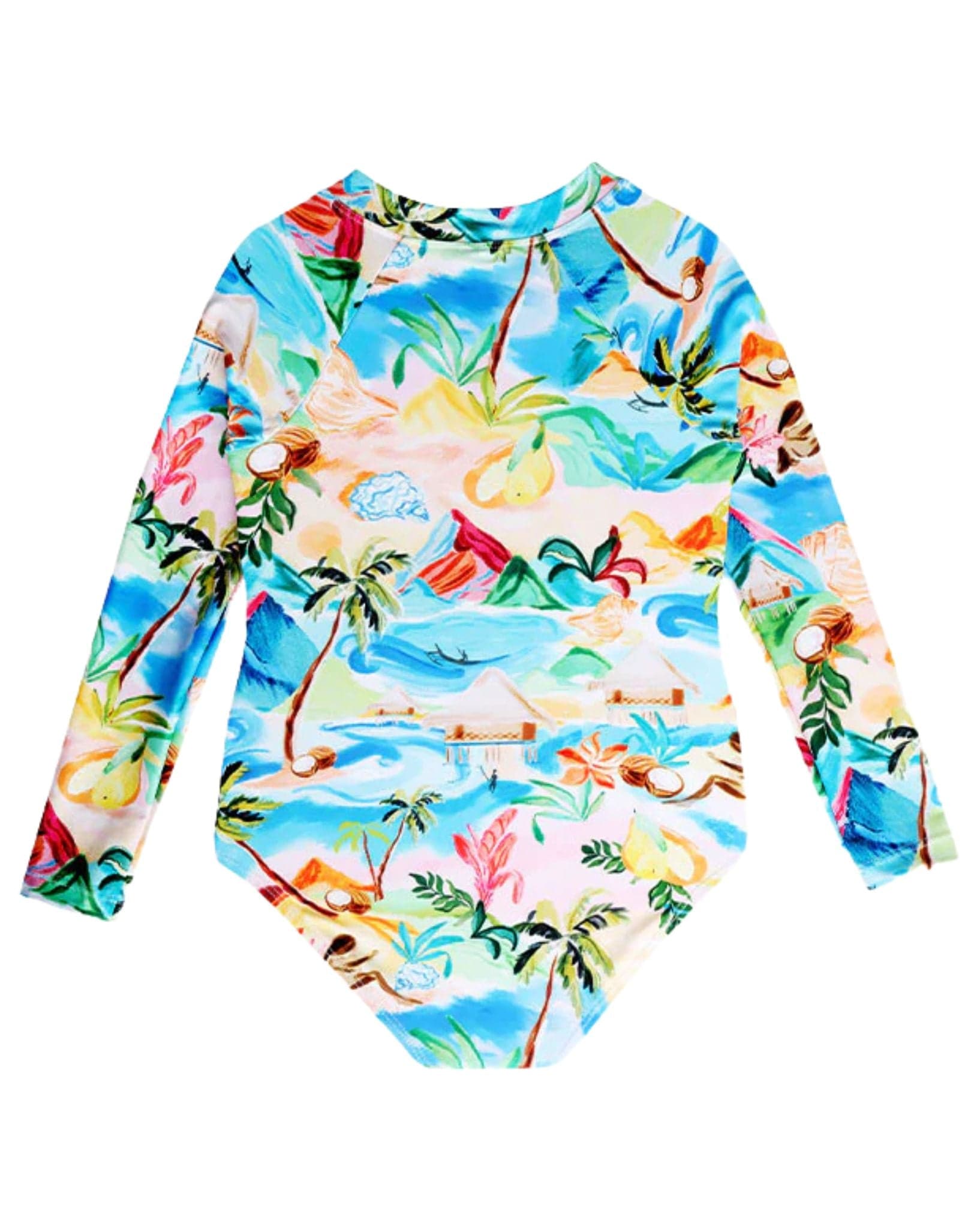 Seafolly Girls South Pacific Frill Sunsuit