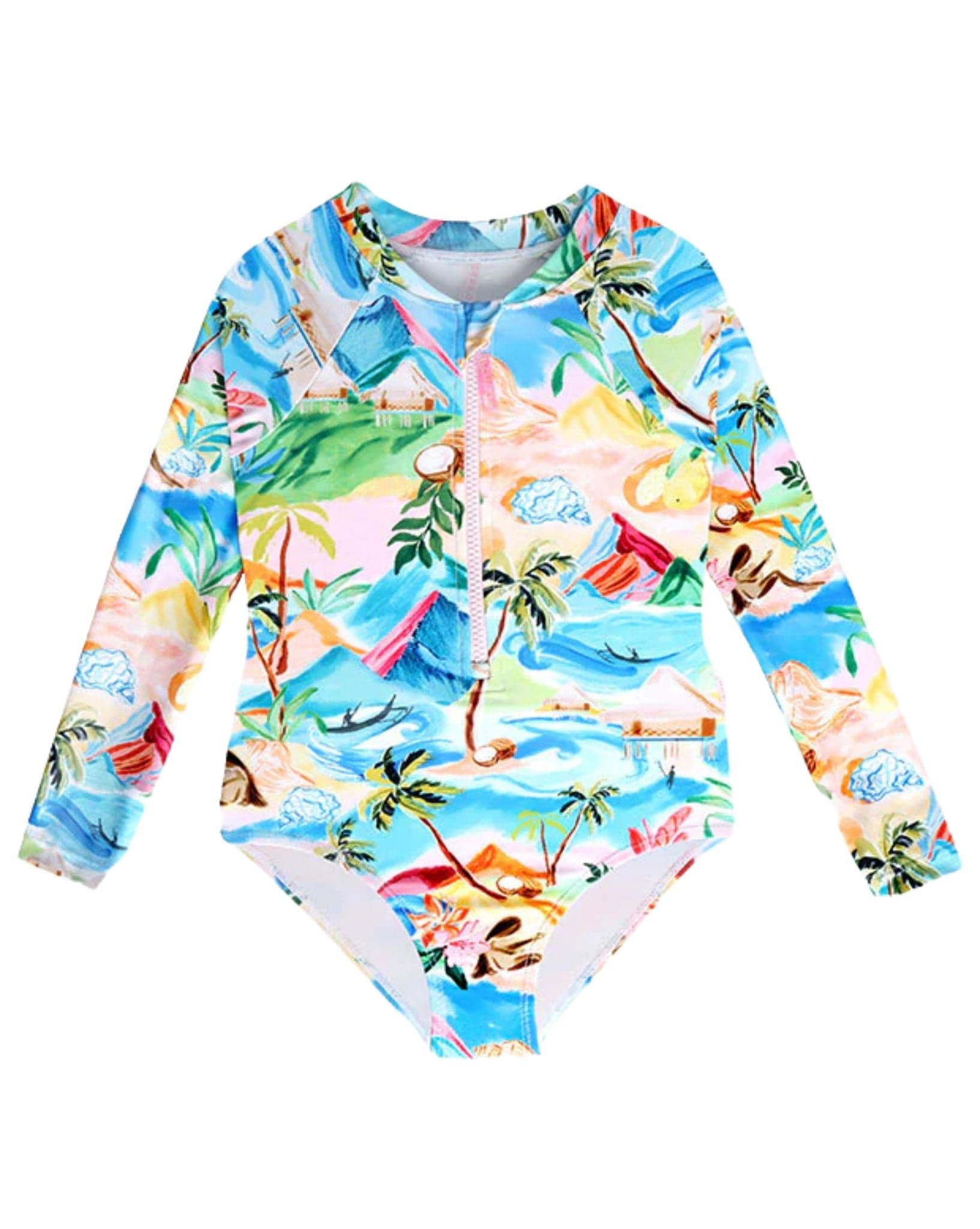 Seafolly Girls South Pacific Frill Sunsuit