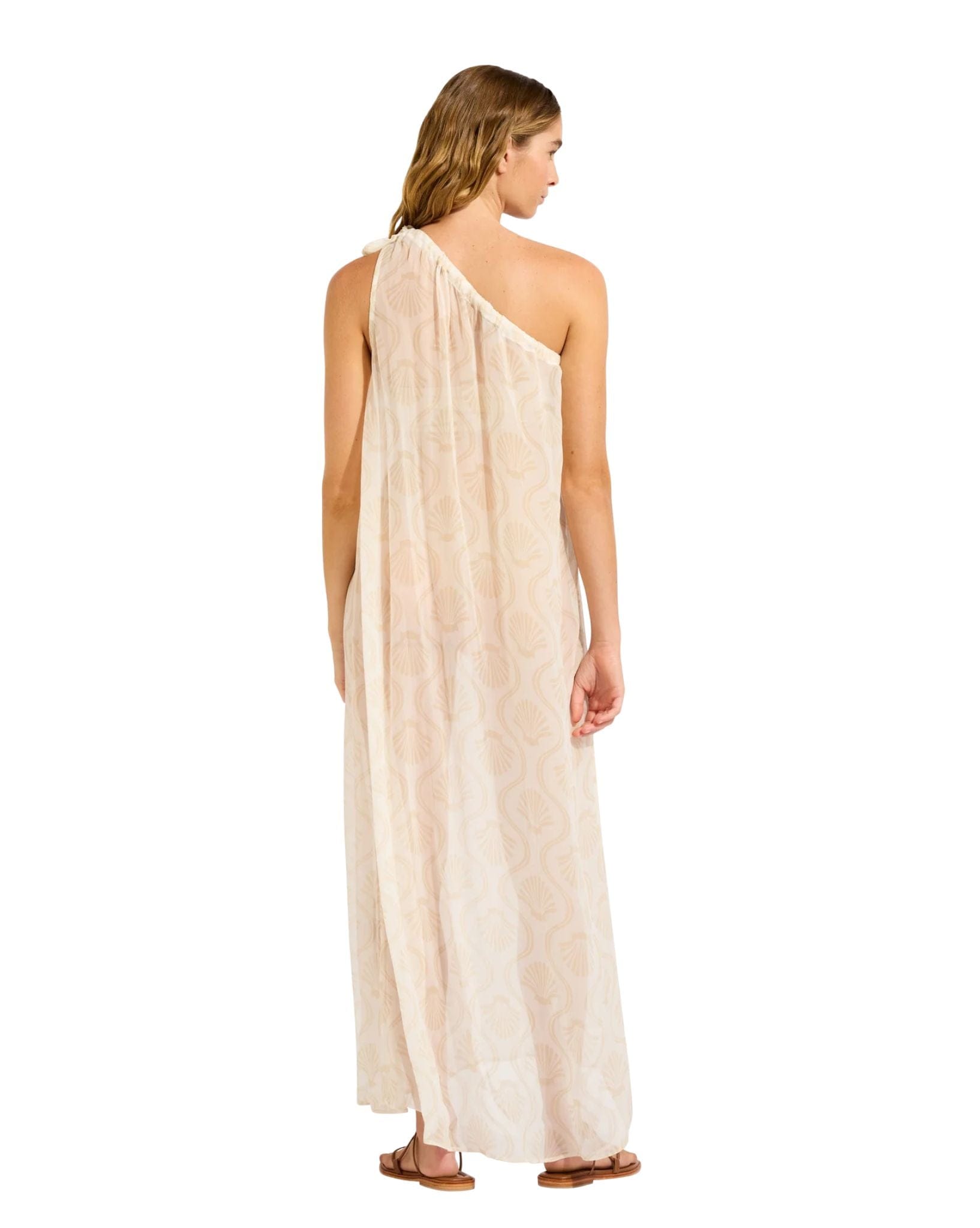 Seafolly Luna-One Shoulder Maxi Cover Up