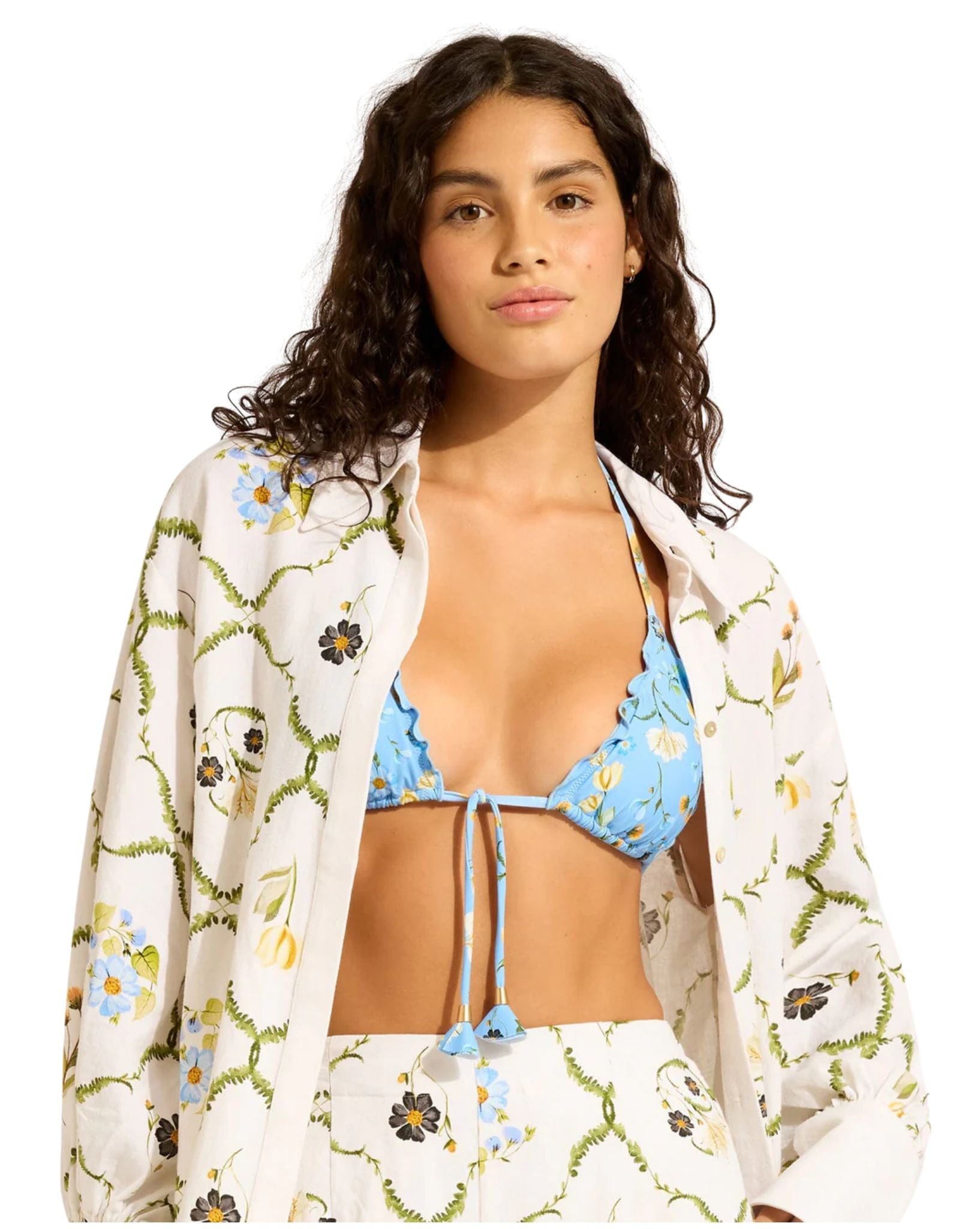 Seafolly ModernRomance-Bishop Sleeve Shirt